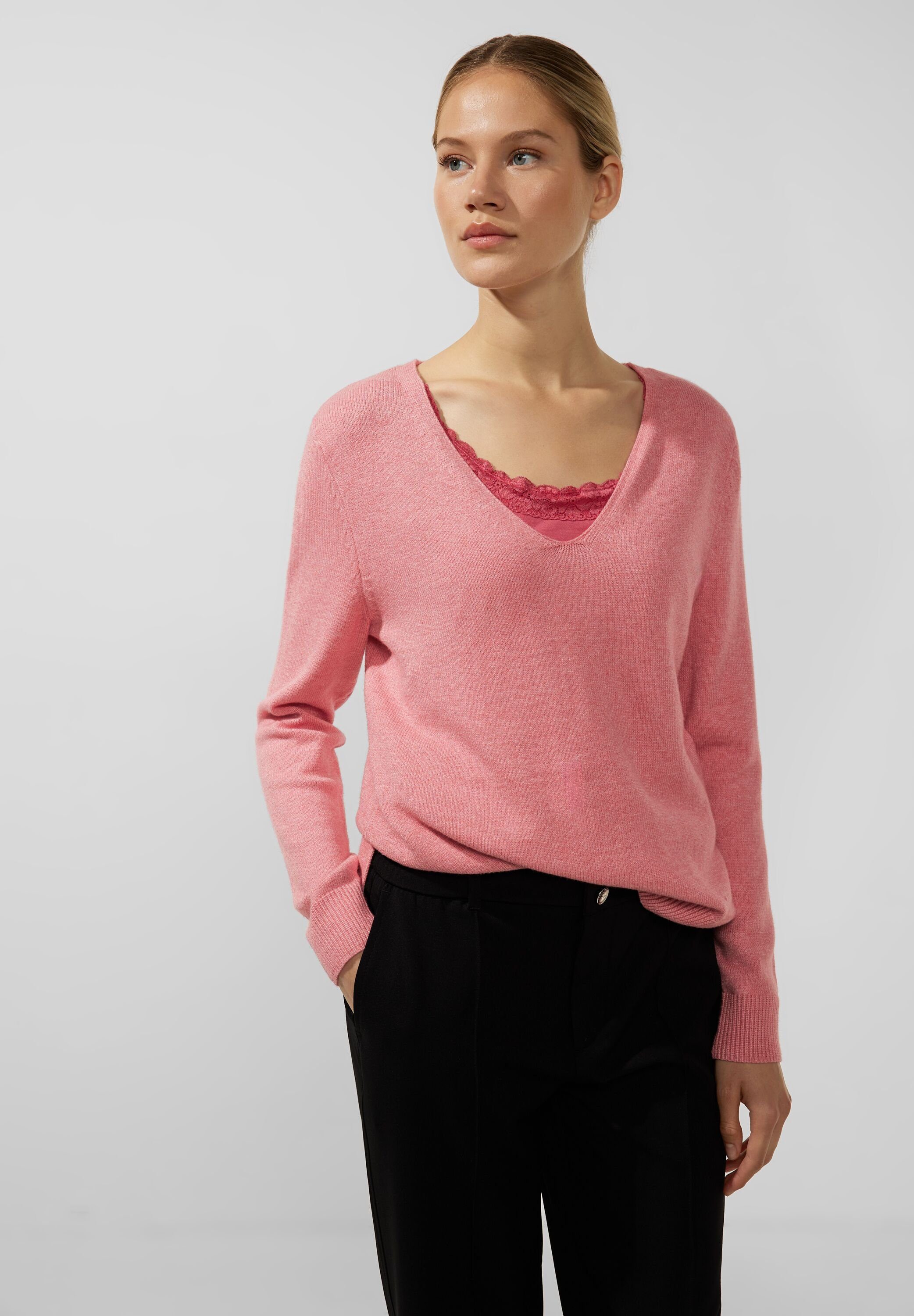 Rosa Street One Pullover für Damen online kaufen | OTTO | Rundhalsshirts