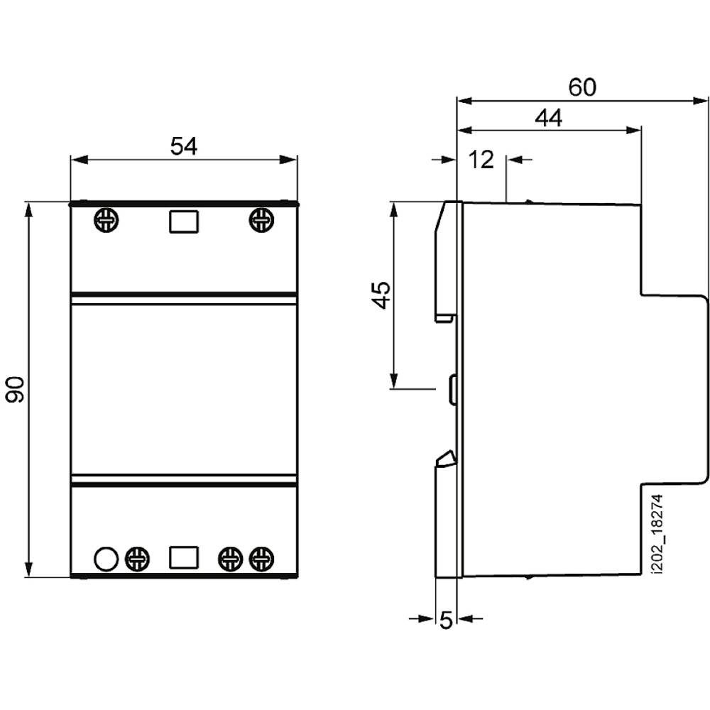 SIEMENS Sicherheitstransformator, 24VA Primär AC 230V, 50Hz 4AC37240 Trafo
