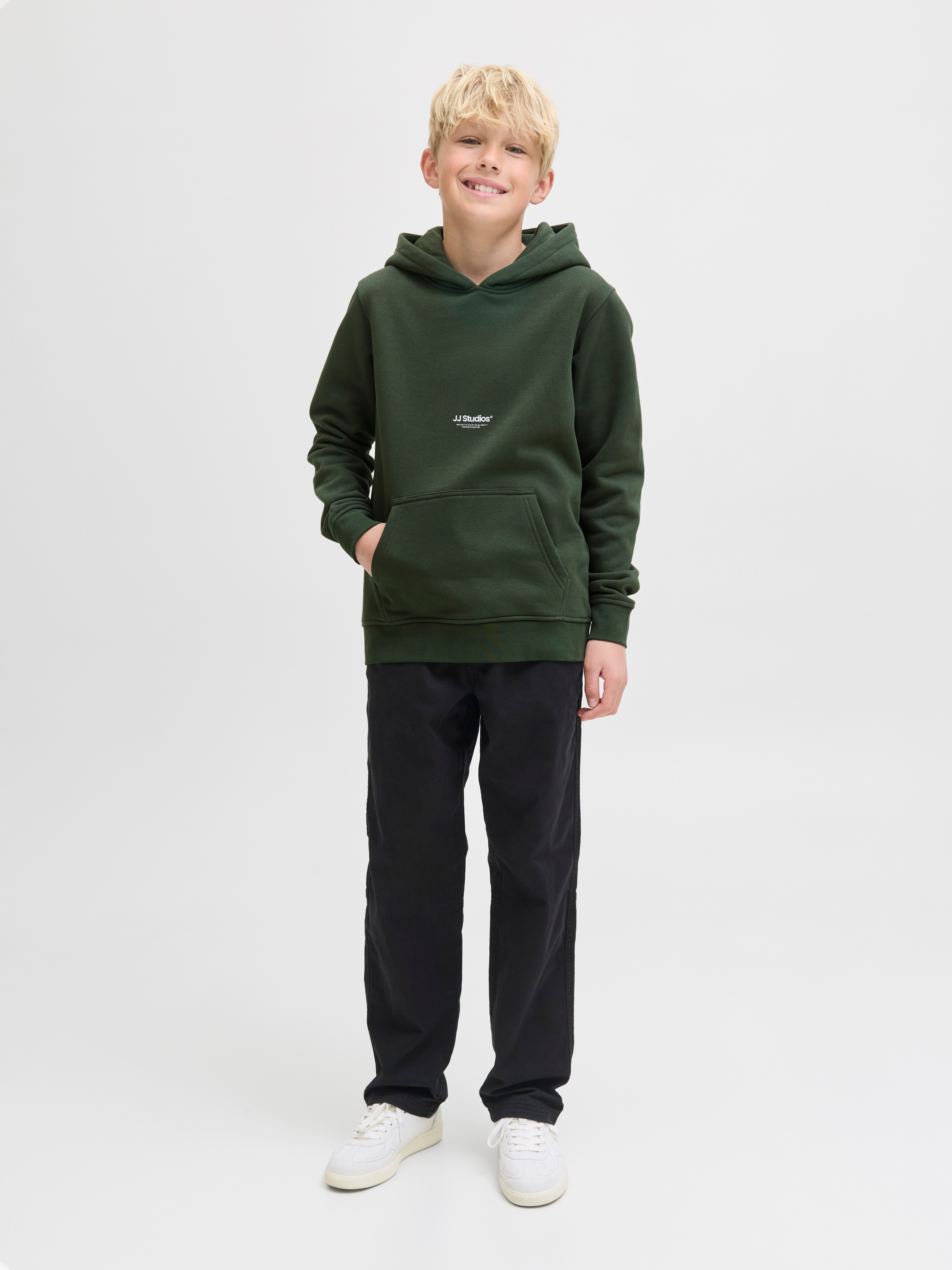 Jack & Jones Junior Kapuzensweatshirt JJESOHO SWEAT HOOD NOOS JNR Baumwollmischung, relaxed fit