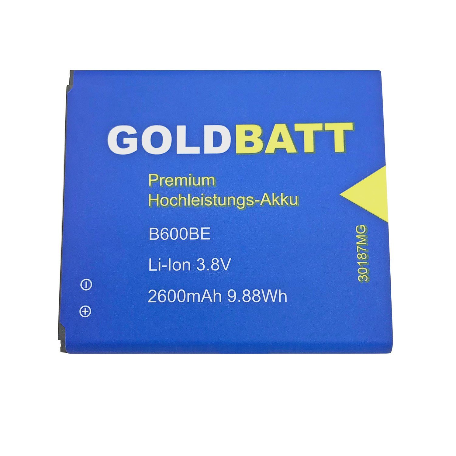 GOLDBATT Akku für Samsung für Galaxy S4 I9505 Altius GTI9500 GTi9502 LTE SIV Akku Ersatzakku Akku 2600 mAh (3,8 V, 1 St), 100% kompatibel, optimale Passgenauigkeit