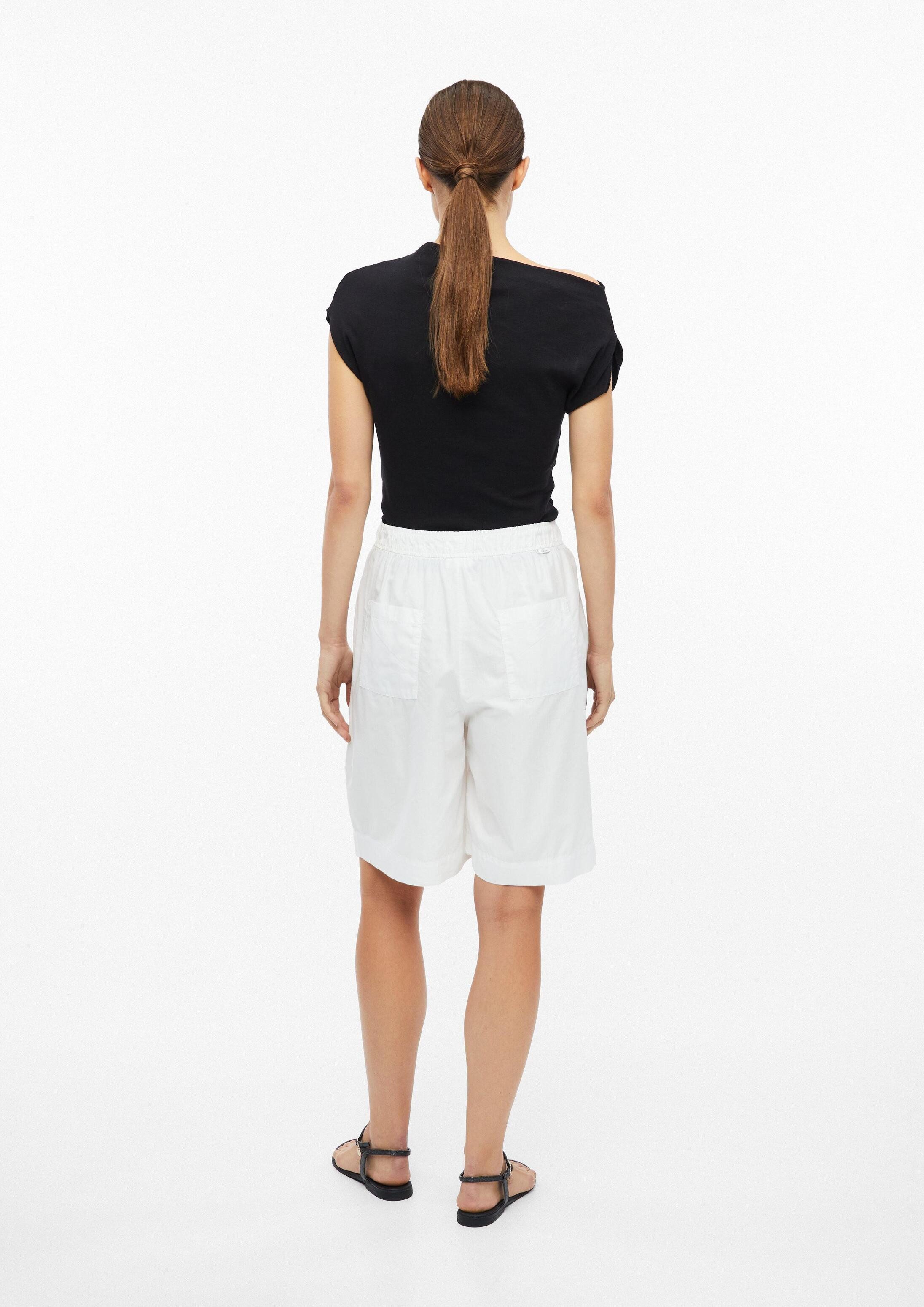 s.Oliver Shorts Hose Bermudahose aus Popeline mit Falten