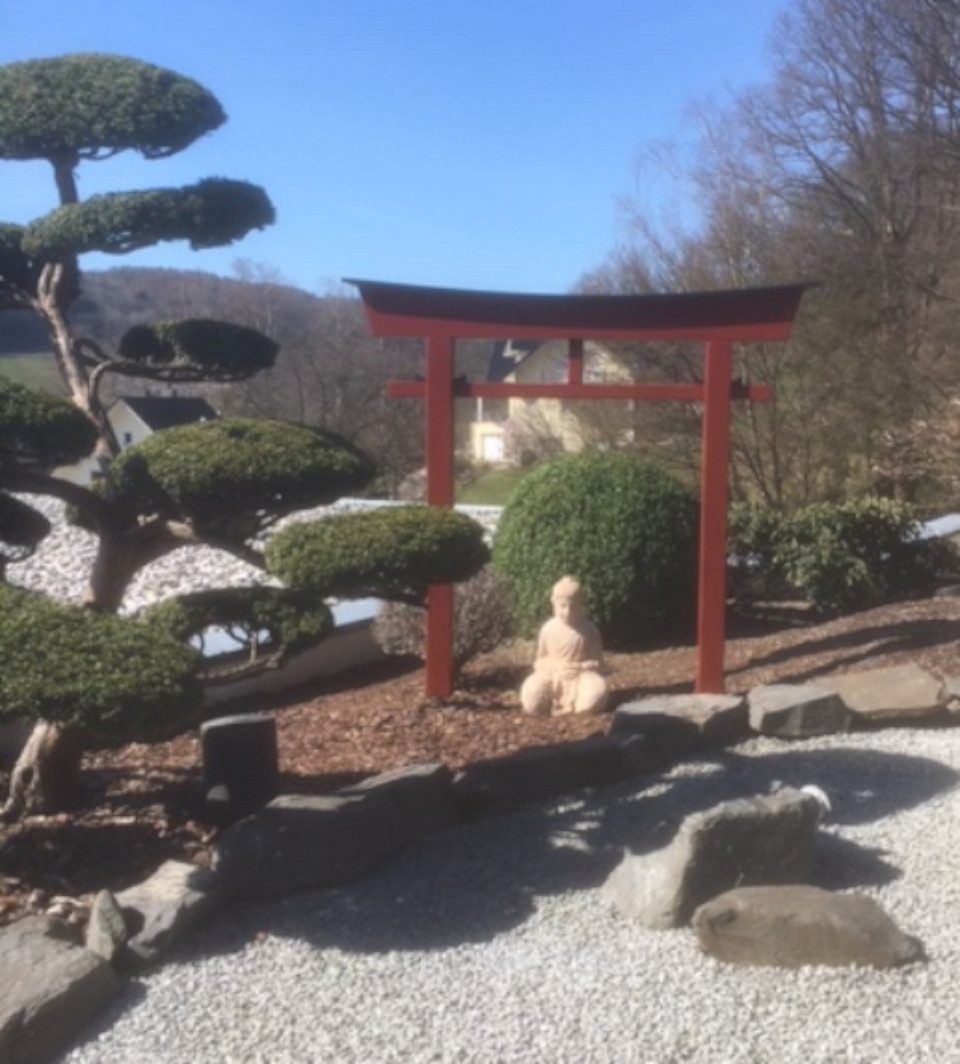 AAF Nommel Gartentor Torii Gate Japan Torbogen Tor Holz Feng Shui Asien 175 x 180 cm Nr 04