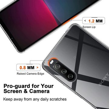 CoolGadget Handyhülle Transparent Ultra Slim Case für Sony Xperia 10 IV 6 Zoll, Silikon Hülle Dünne Schutzhülle für Xperia 10 IV Hülle