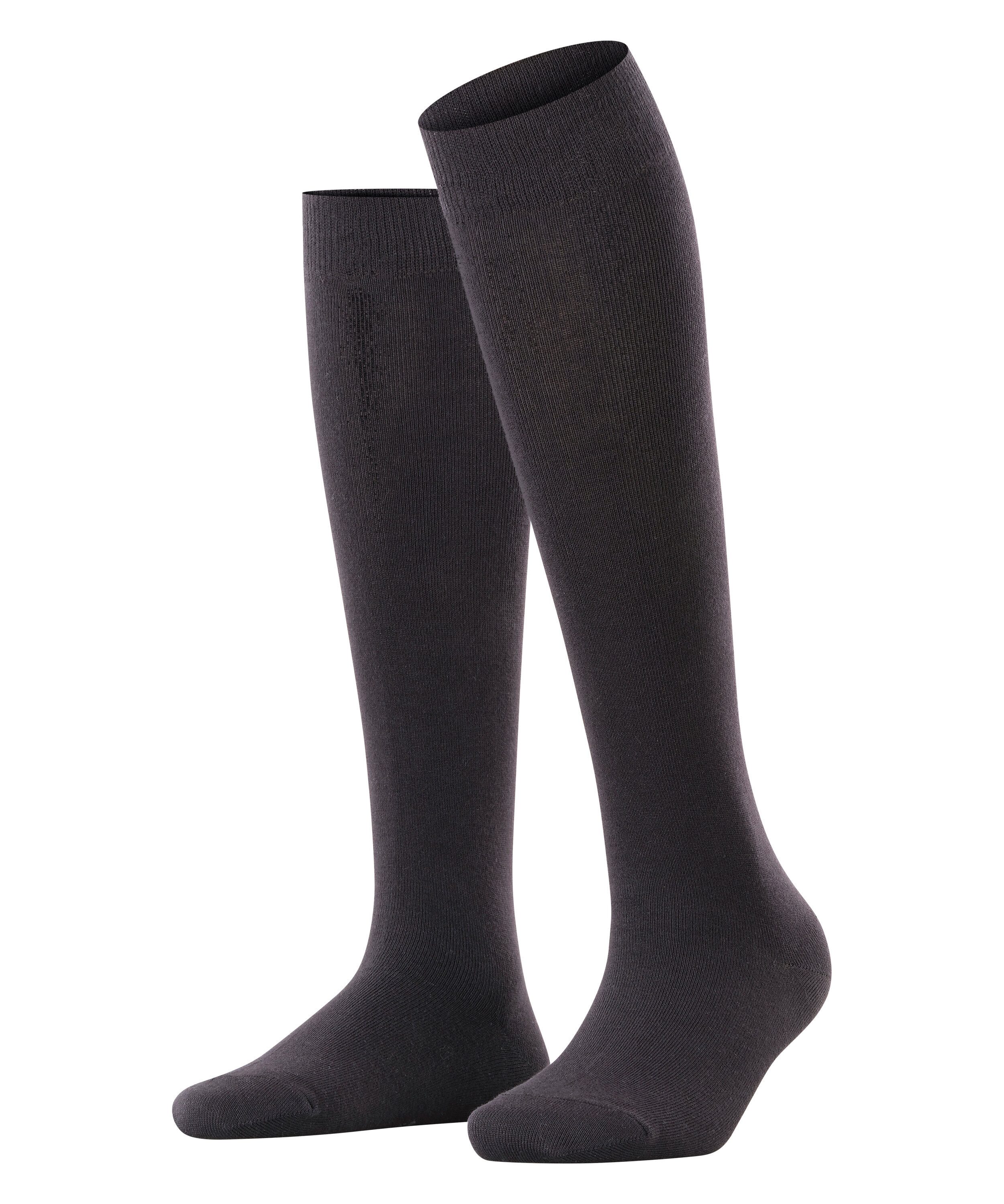 Esprit Kniestrümpfe Basic Pure blickdicht, unifarbenes Basic-Design, geripptes Bündchen
