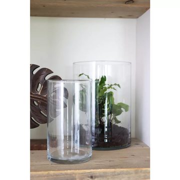 CreaFlor Home Deko-Glas Basic Collection, Transparent H:35cm D:9.5cm Glas