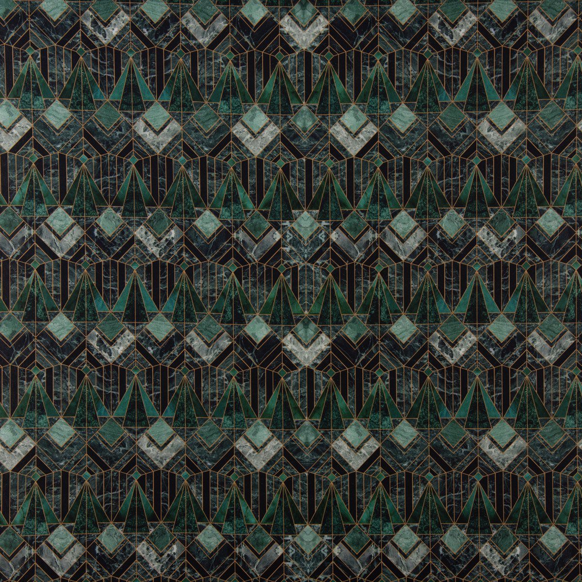 LEBEN., made Germany, blickdicht, Marble Diamond Vorhang SCHÖNER Marmor in Deco LEBEN. Vorhang grün handmade, Art Smokband SCHÖNER (1 vorgewaschen Baumwolle, St), 245cm,