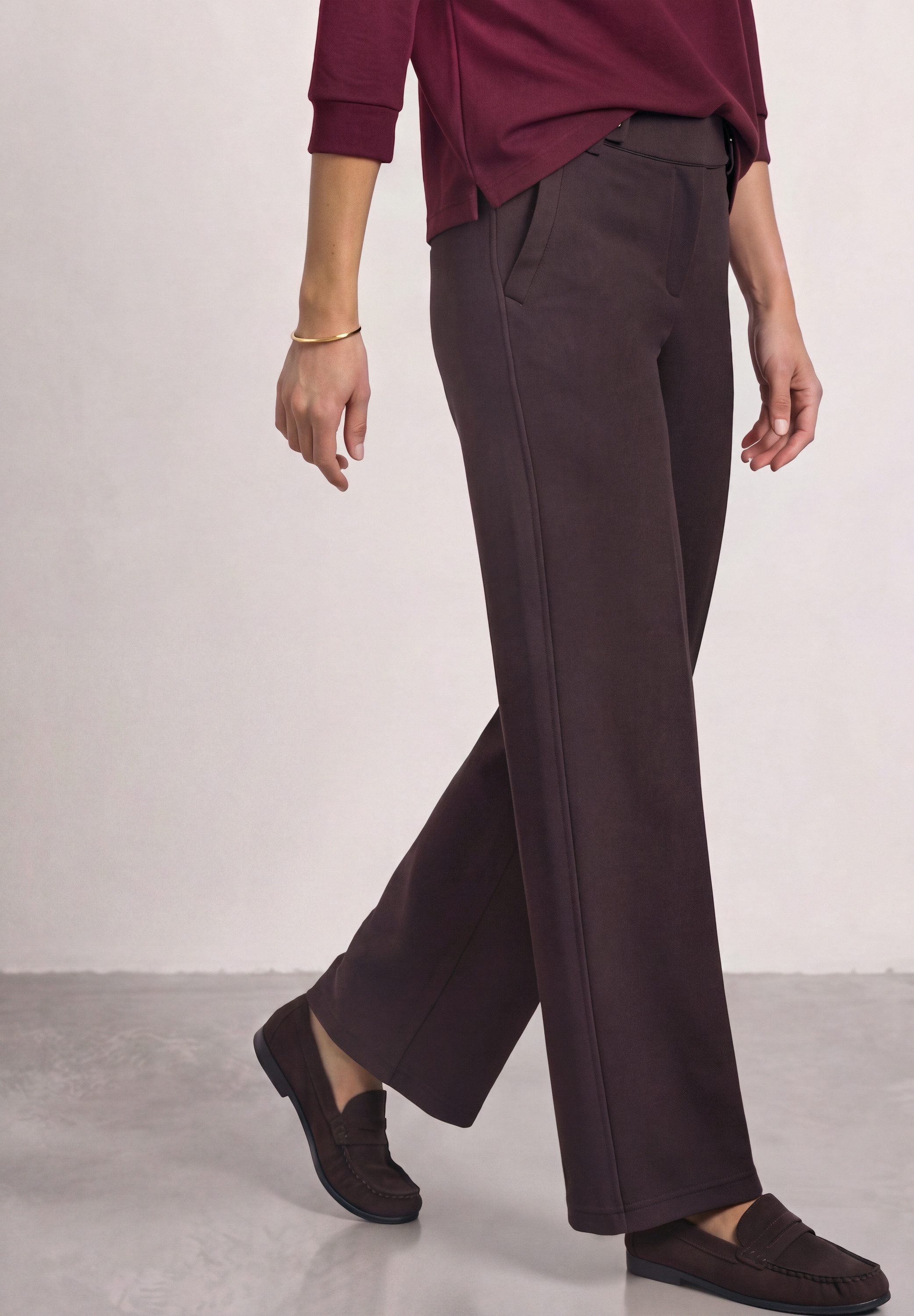STREET ONE Stoffhose mit Wide Legs