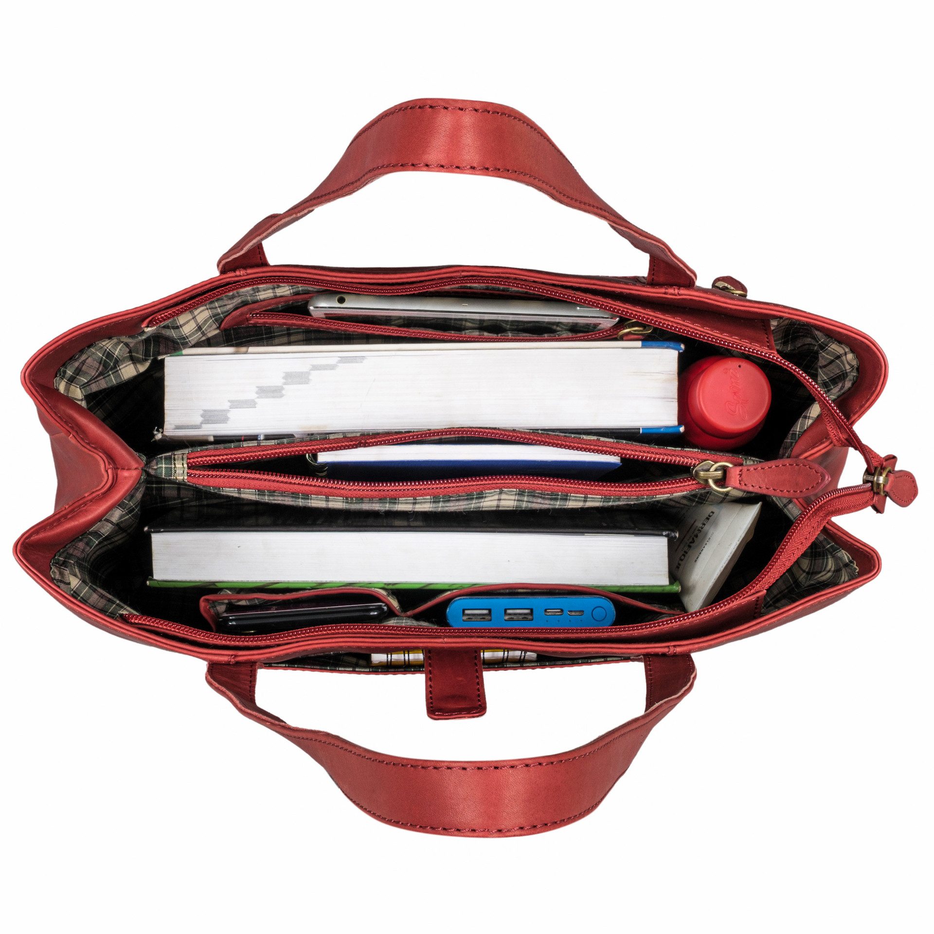 Benthill Henkeltasche Echt Leder Damen Tasche Handtasche Große Vintage Umhängetasche XL, Reißverschlussfach