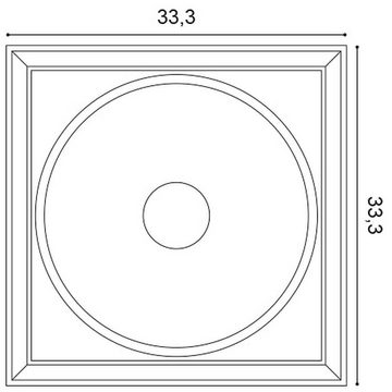 Orac Decor Wandpaneel Orac Decor W122 Wandpaneel Wandverkleidung 3D Paneel Zierelement, BxL: 33.3x33.3 cm, (1-tlg)