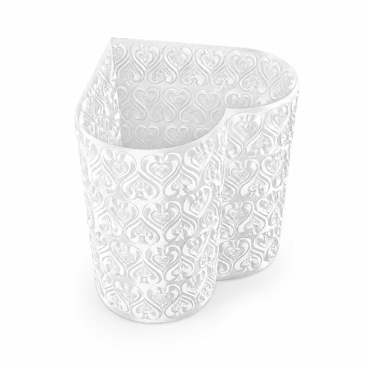 Alpha Electronics Dekovase Herz Organizer Vase Make-up Pinselhalter & Kosmetik Organizer, (Sparangebot, 1 St., hochwertiger 3D Druck), Moderne Deko für Schminktisch & Badezimmer uvm