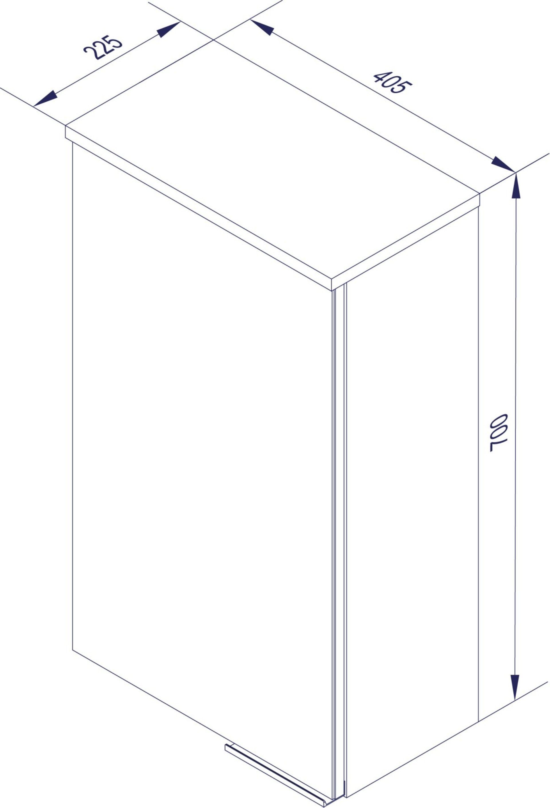 FACKELMANN Hängeschrank Fackelmann KARA Hängeschrank 41 cm, links