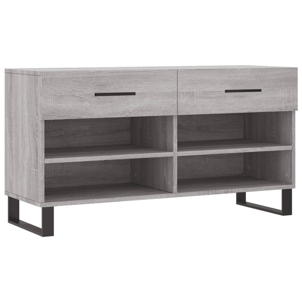 vidaXL Schuhregal Schuhbank Grau Sonoma 102x35x55 günstig online kaufen