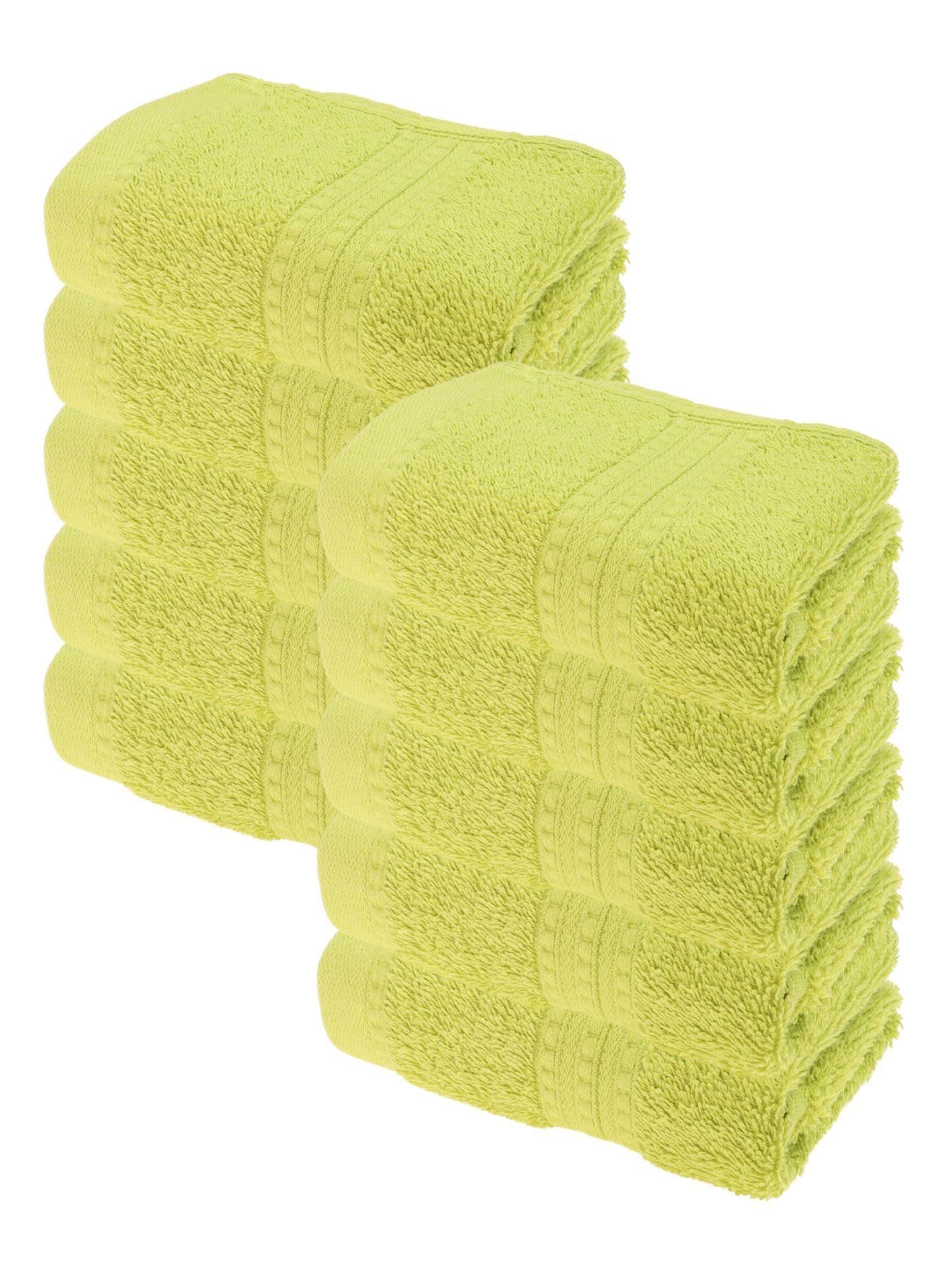 Julie Julsen Handtücher 10-Handtücher-Limette, Bio-Baumwolle (10-St) günstig online kaufen