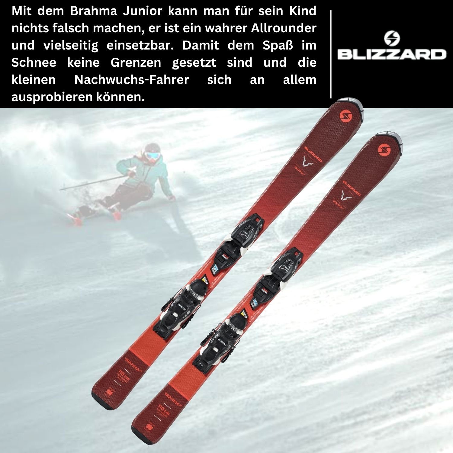 Ski, Ski + /7.0 Brahma Bindung 2024 JR Blizzard Kinderski JR4.5 BLIZZARD FDT