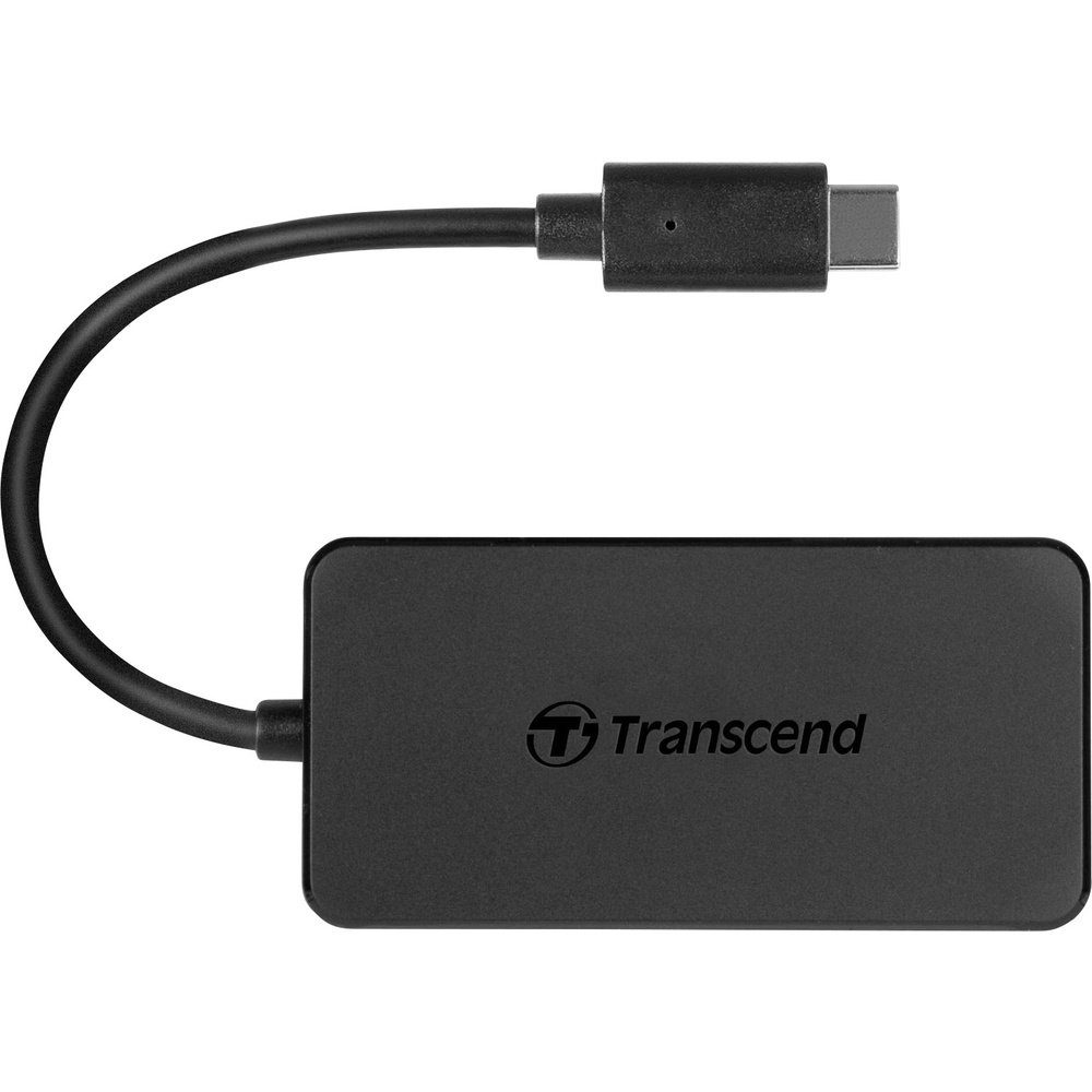 Transcend USB-Verteiler Transcend TS-HUB2C 4 Port USB 3.2 Gen 1-Hub (USB 3.0) Schwarz