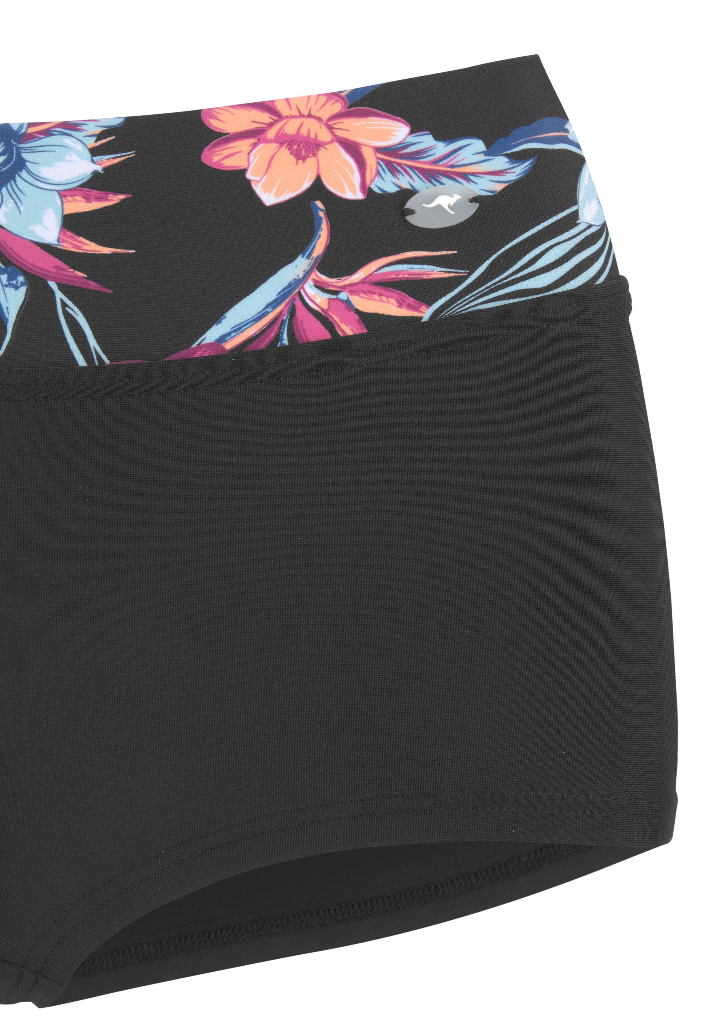 KangaROOS Bikini-Hotpants Agave mit bedrucktem Bund