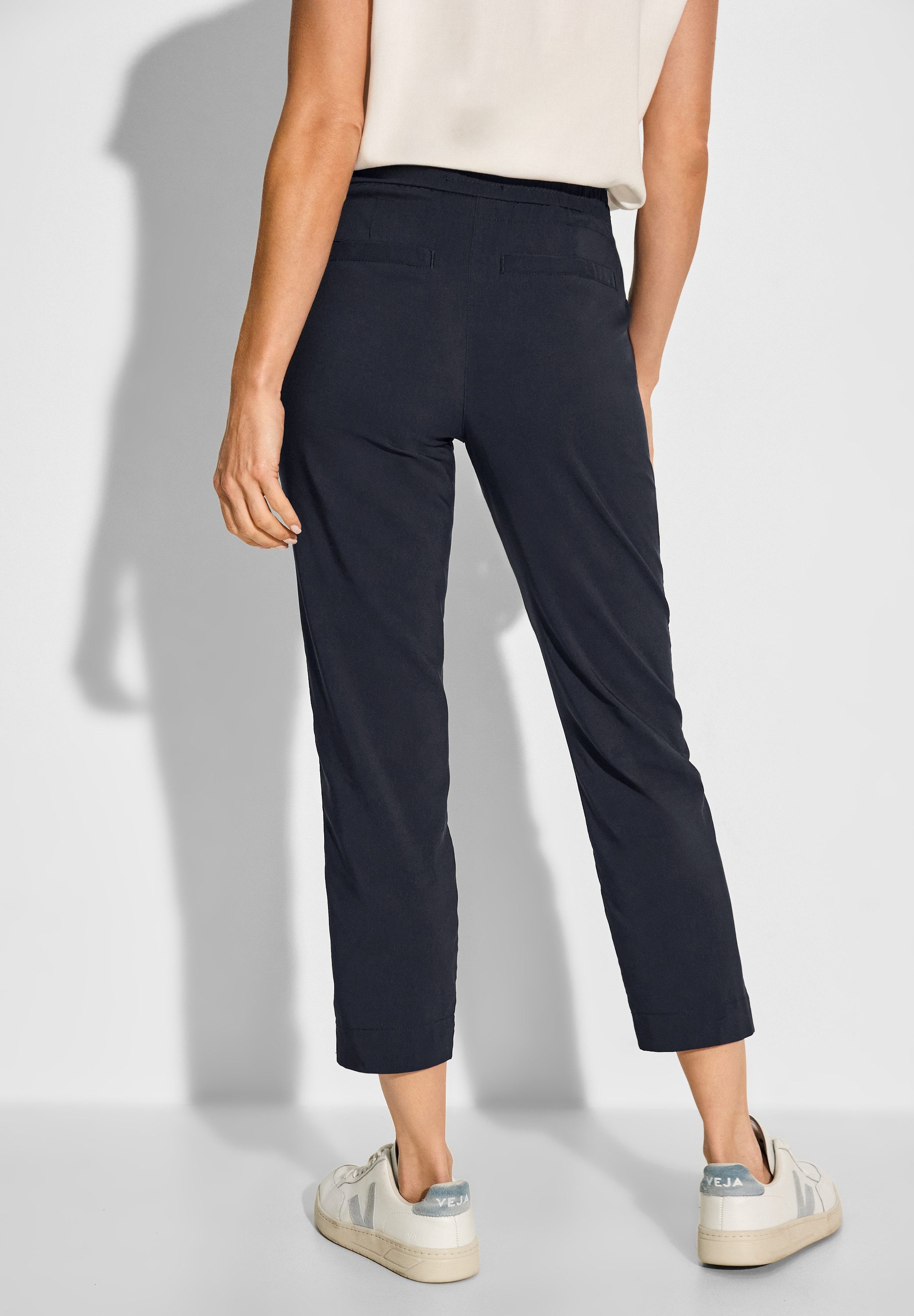 CECIL Damen 7/8 Stoffhose – Casual Fit, Mid Waist Mit Slim Legs | Aus Baumwolle Mit Stretch, Alltags-Hose