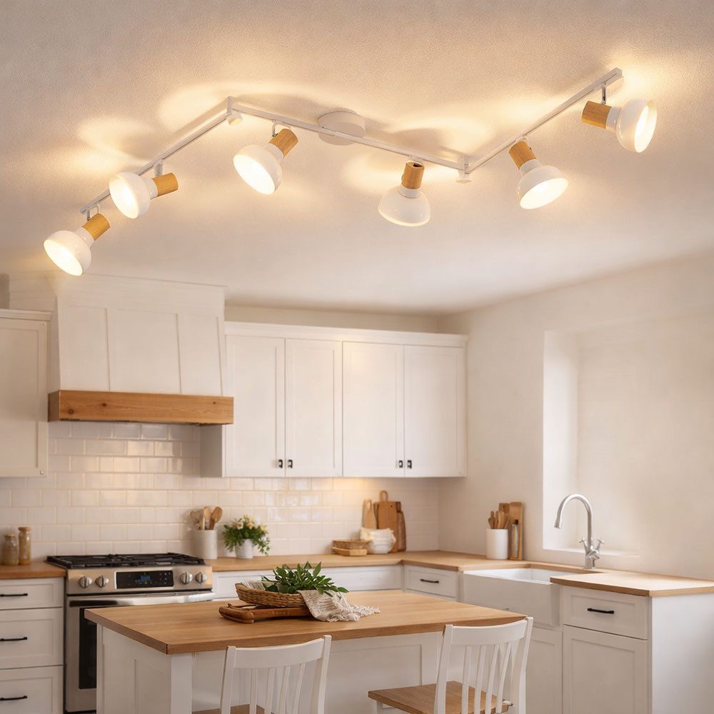 WOFI LED Deckenspot, Leuchtmittel nicht inklusive, Deckenleuchte Deckenstrahler Schlafzimmerlampe Spotleiste