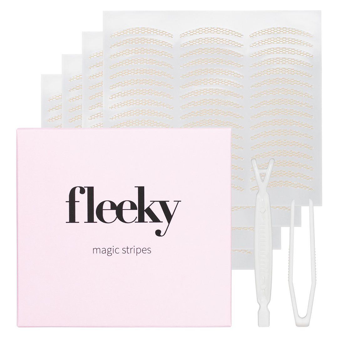 fleeky Augenlid-Tape Magic Stripes Unsichtbar Sofort-Lifting ohne OP, Schlupflider straffen mit Eyelid Tape – unsichtbar & Make-up-fest