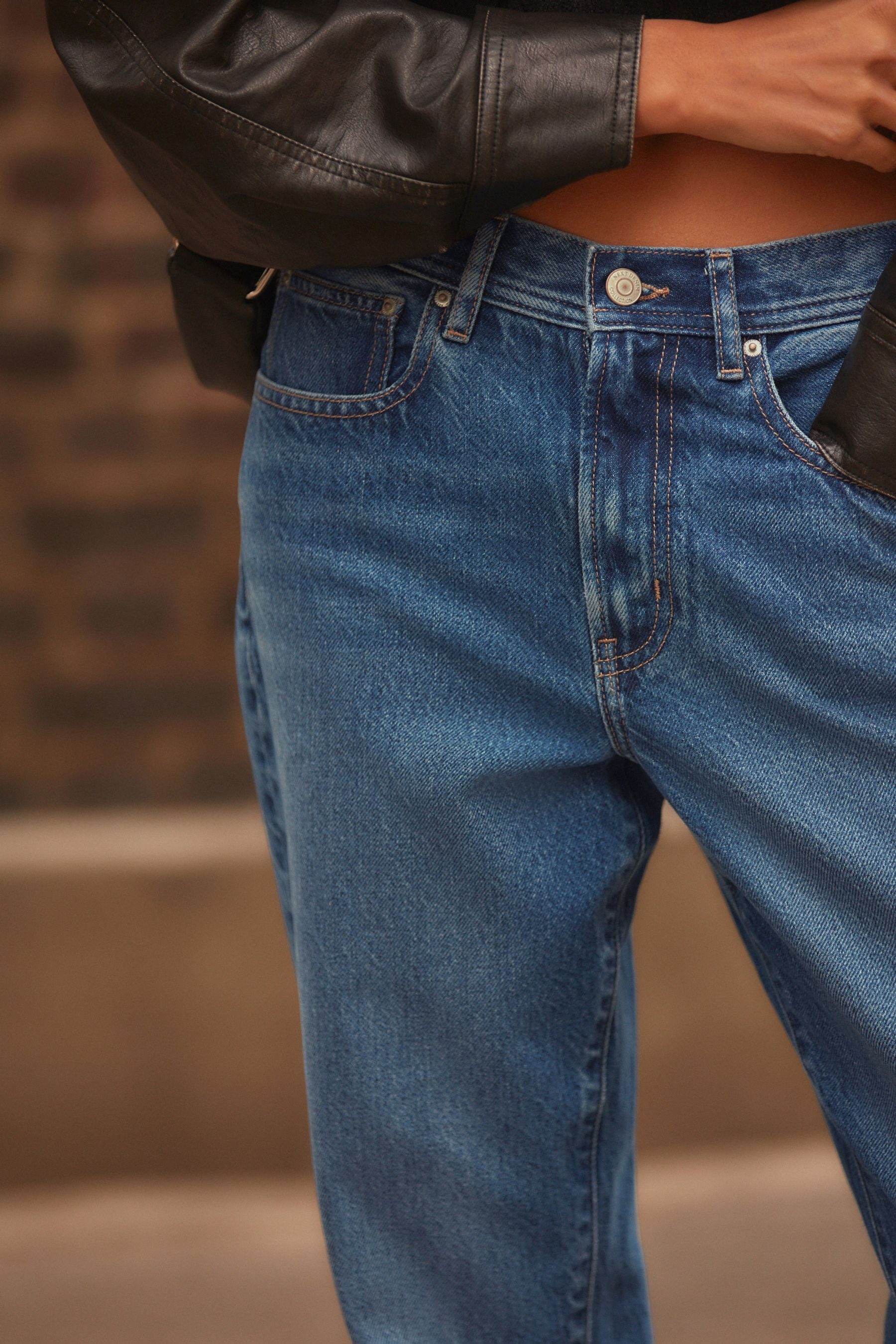 Next Bootcut-Jeans Lockere Jeans aus 100 % Baumwolle im Boot Cut (1-tlg)