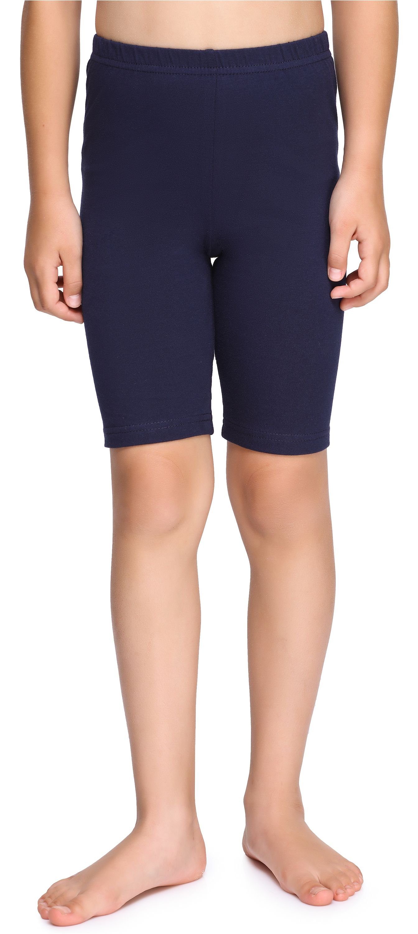 Merry Style Leggings Mädchen Kurze Leggings aus Baumwolle MS10-227 (1-tlg) elastischer Bund Marineblau
