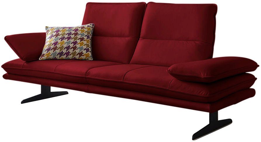 W.SCHILLIG 2-Sitzer broadway, Sitztiefenverstellung, Kopfteil- & Seitenteilverstellung, Breite 216cm