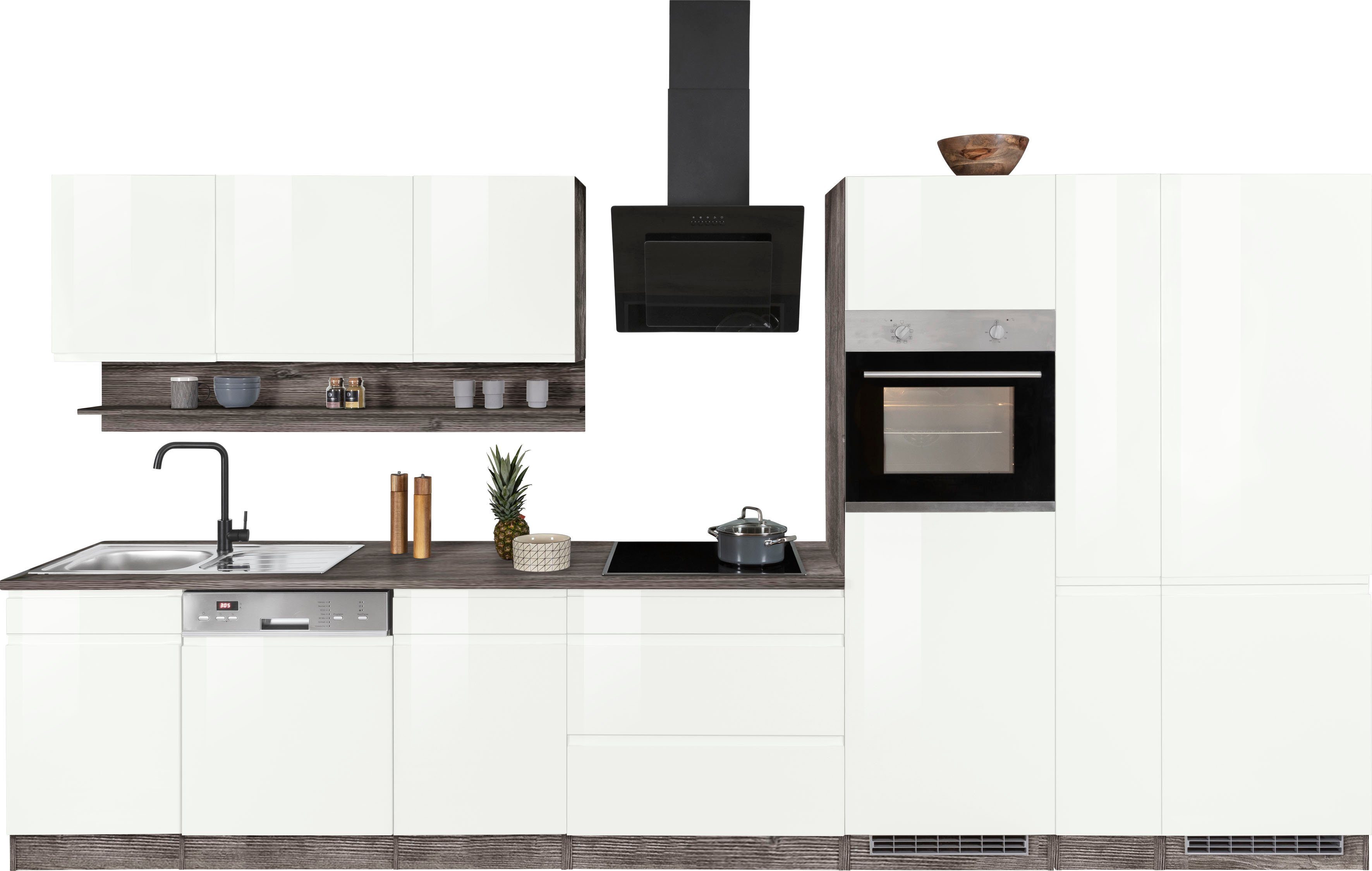 KOCHSTATION Küchenzeile KS-Virginia, Breite 390 cm, günstig online kaufen