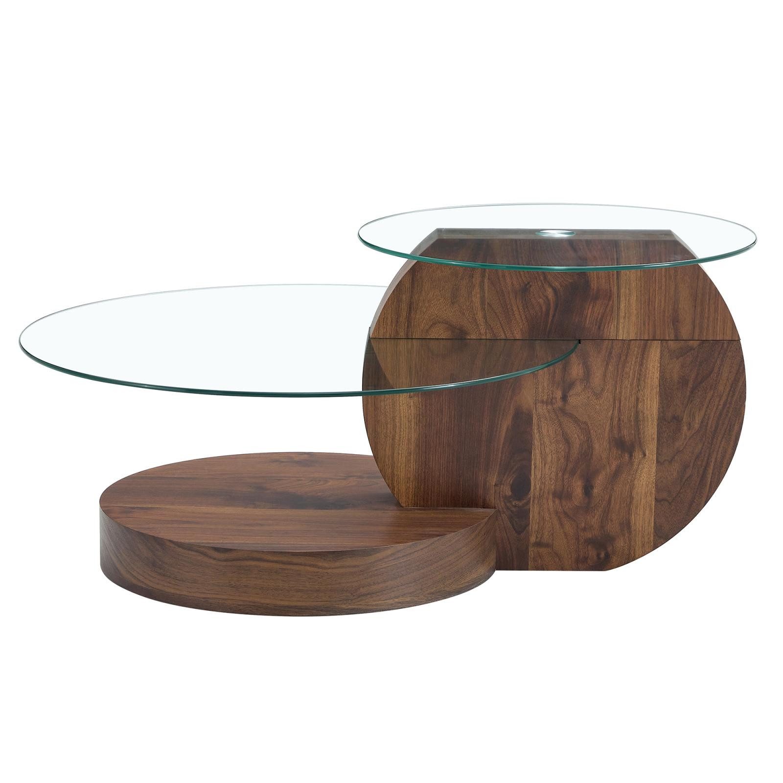 Rutaqian Couchtisch Moderner minimalistischer gehärteter Glas-Couchtisch, günstig online kaufen