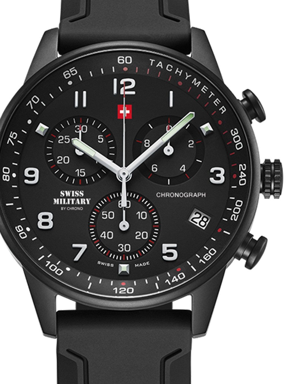 Quarzuhr Swiss Military SM34012.09 Chronograph Herrenuhr 41mm 5 ATM Swiss Military SM34012.09 Chronograph Herrenuhr 41mm 5 ATM