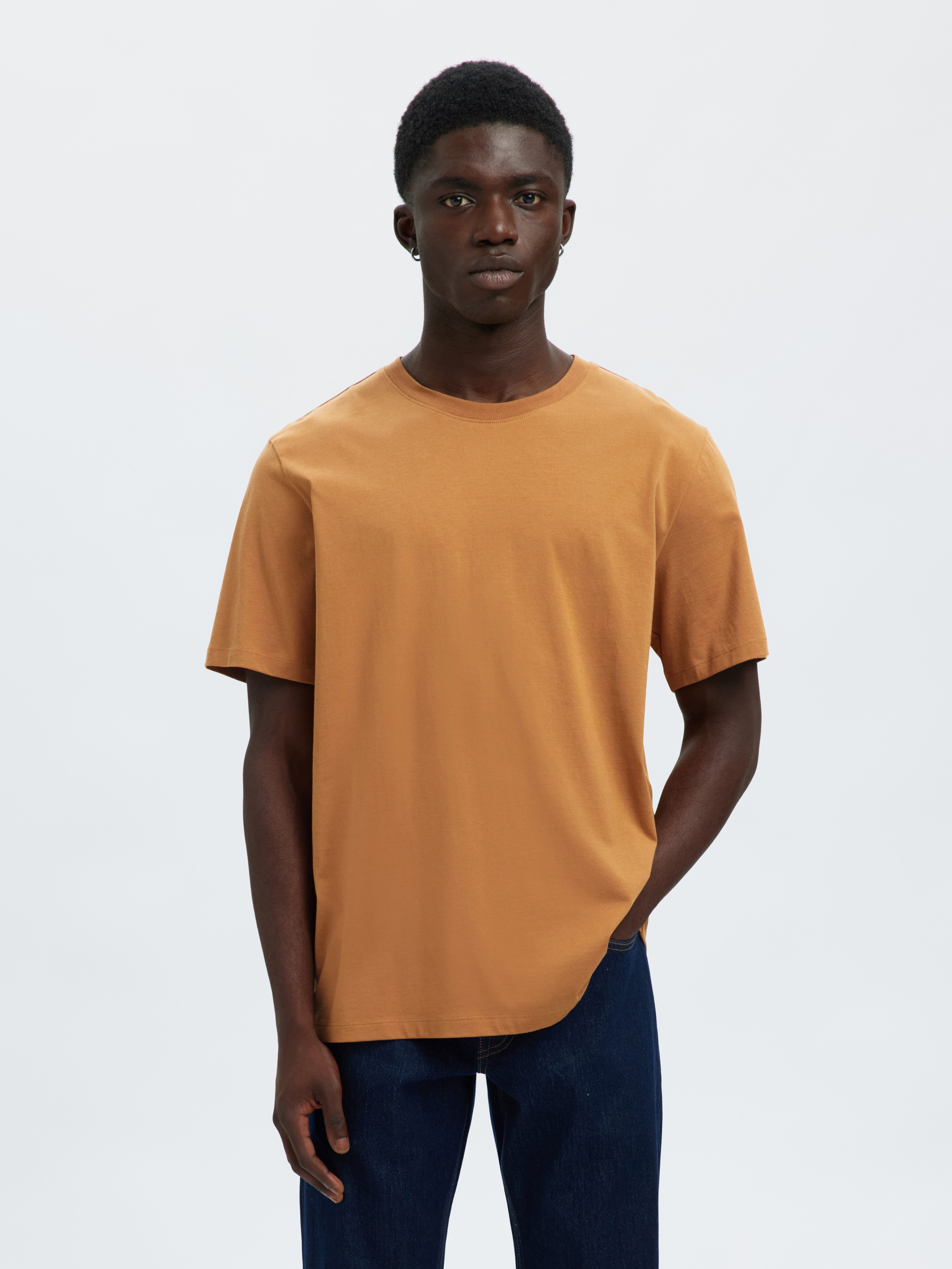 SELECTED HOMME Rundhalsshirt SLHASPEN SS O-NECK günstig online kaufen