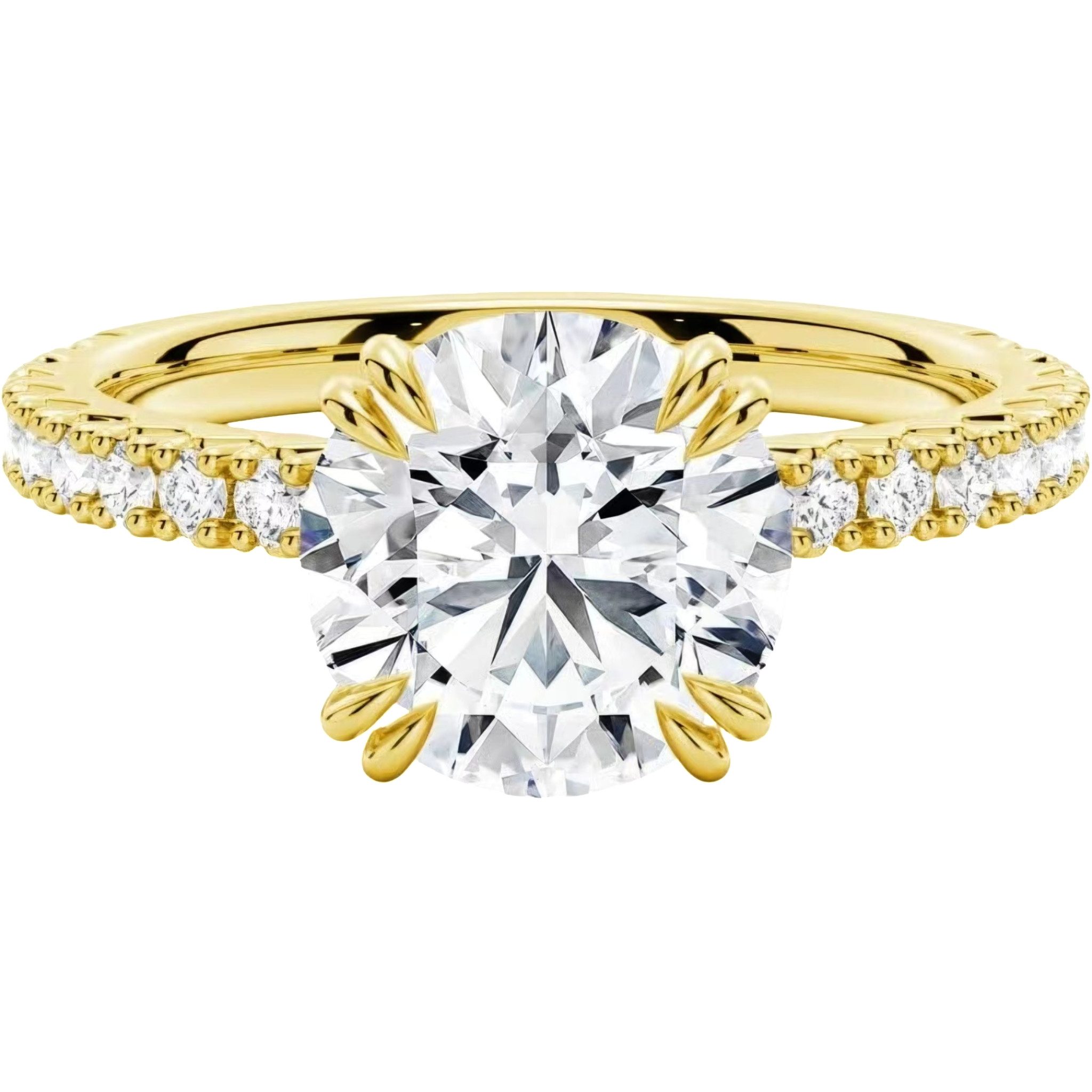 Diamantring damen ring,1ct-2ct ring gold damen 585 echtgold,labordiamant