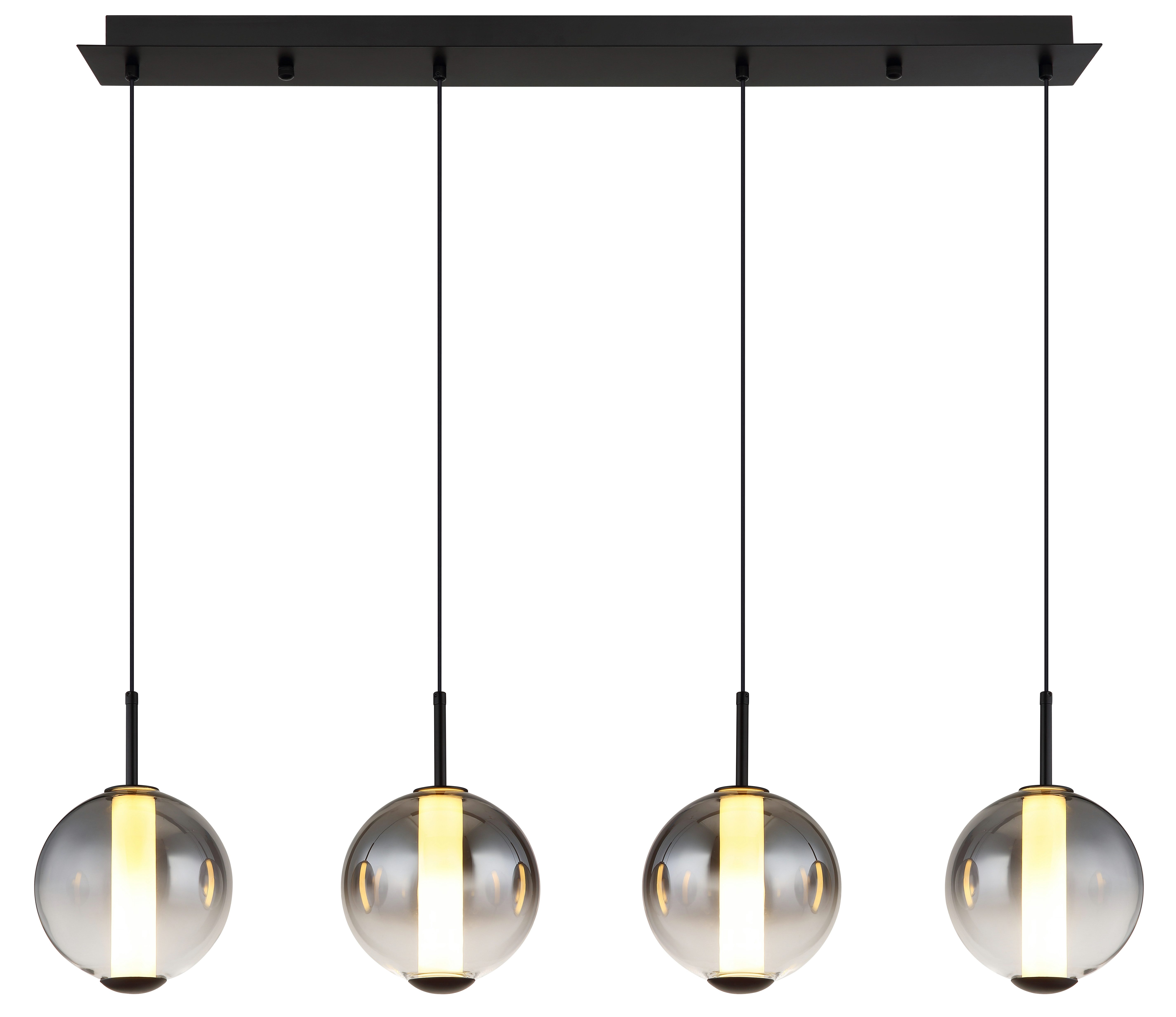 GLOBO LIGHTING Hängeleuchte LACY, LED fest integriert, Warmweiß, Hängelampe Esszimmer-Leuchte Esstischleuchte Wohnzimmer