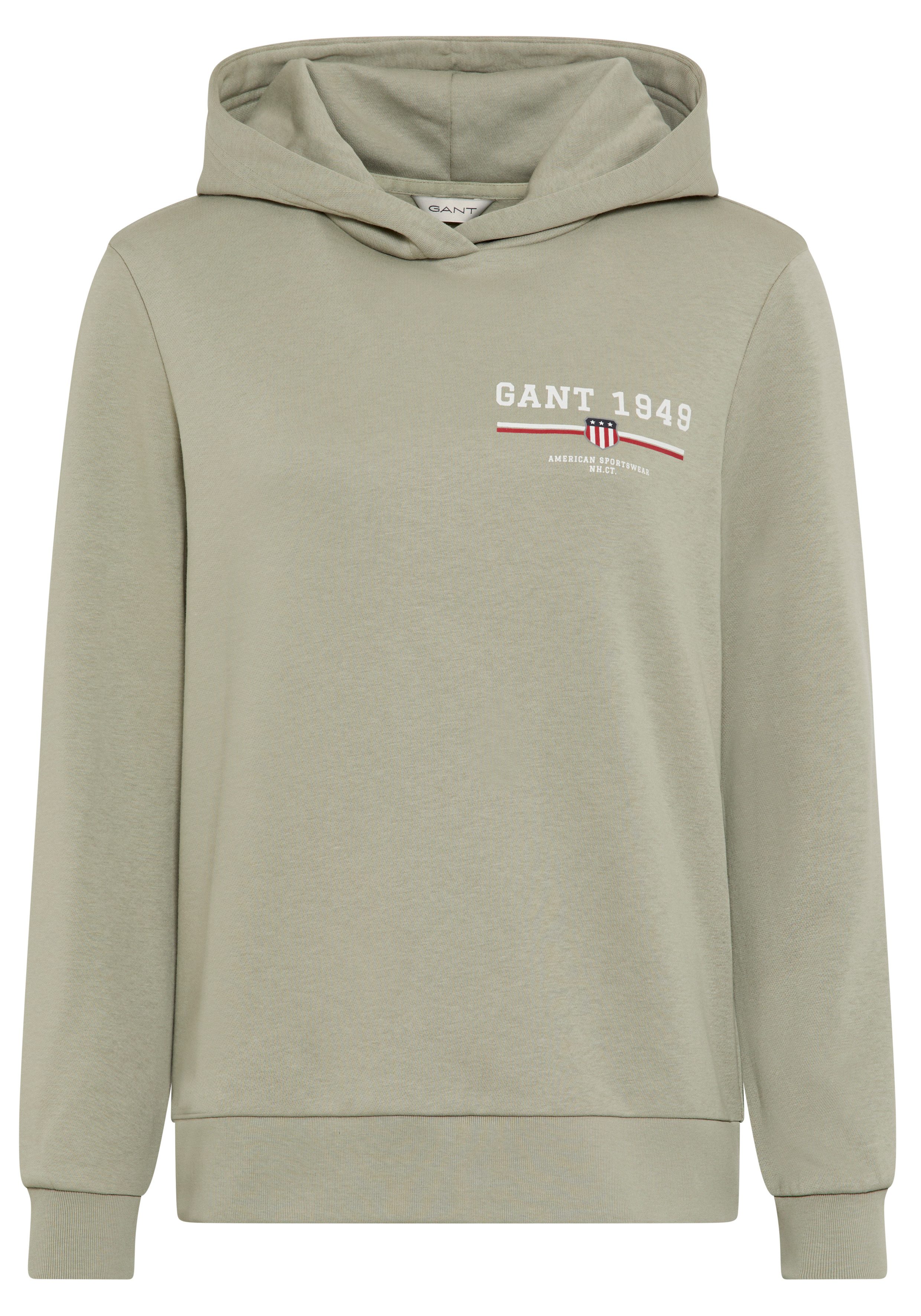 Gant Hoodie REG GRAPHIC HOODIE gerippte günstig online kaufen