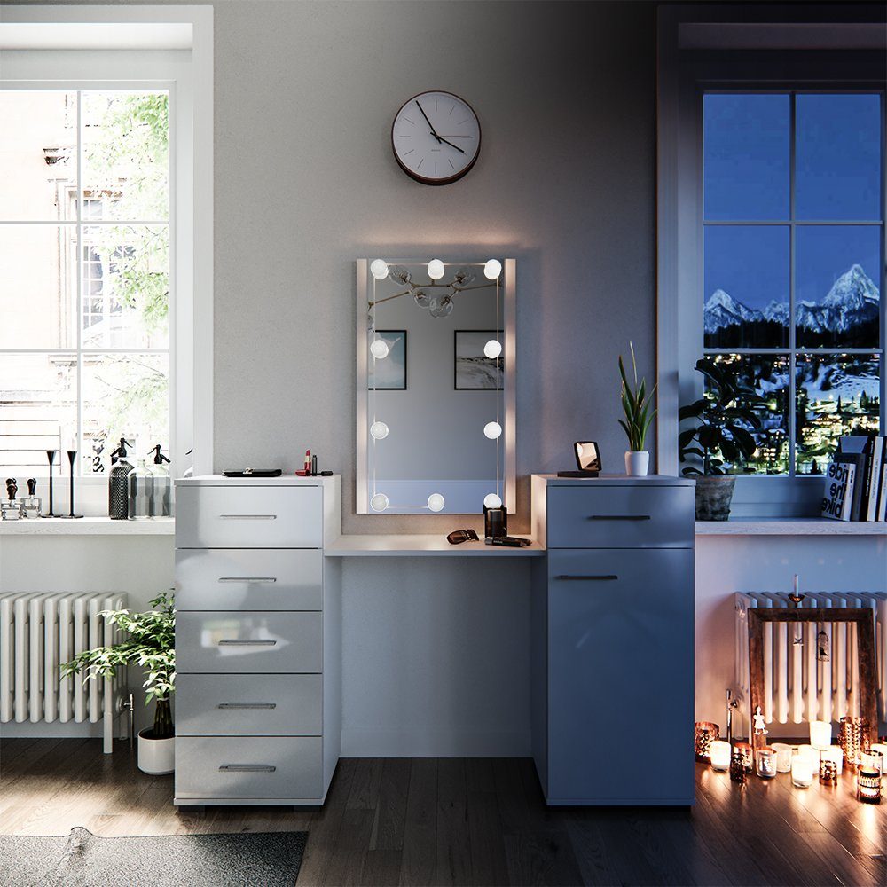 Vicco Schminktisch Zoe, Weiß, 140 cm günstig online kaufen
