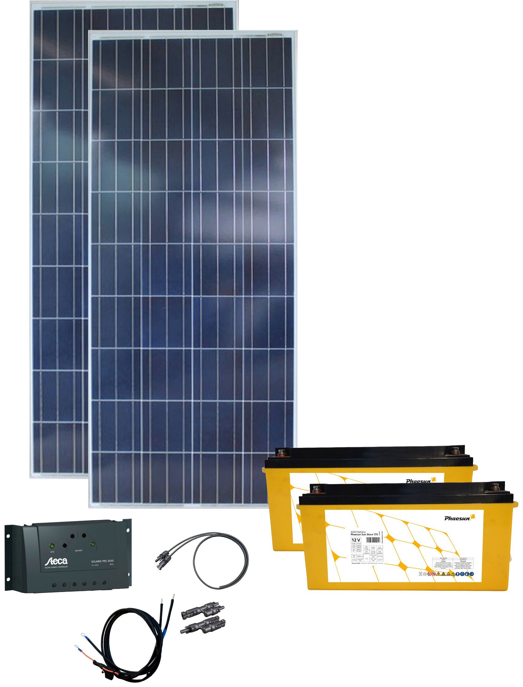 W, Kit 165 (Set), Generation Phaesun Energy Rise, Solar Solarmodul 165 W