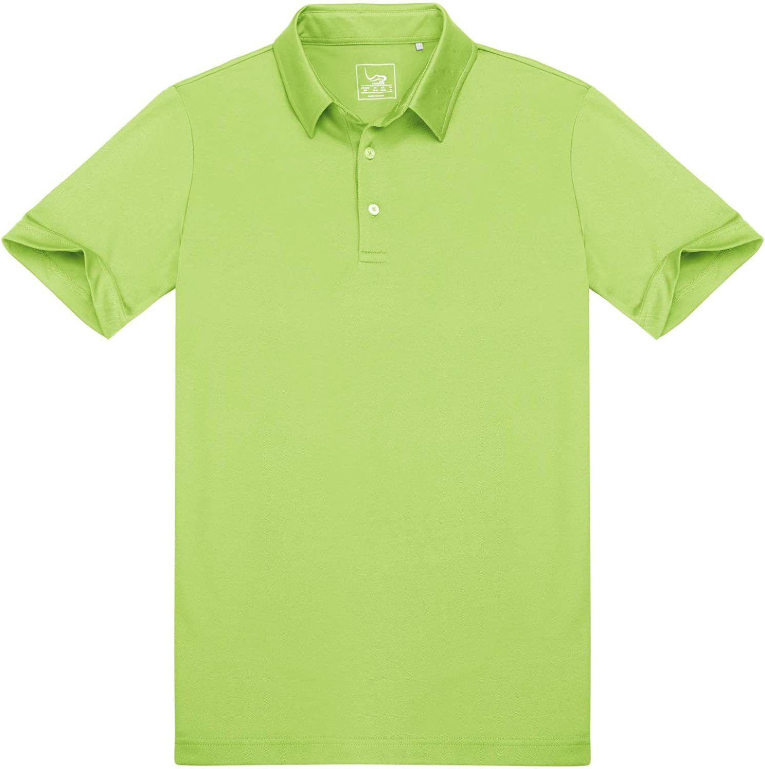 Kurzarm Standard Poloshirt Golf DEBAIJIA Gemütlich Fit Poloshirt Leicht DEBAIJIA Lindgrün Herren