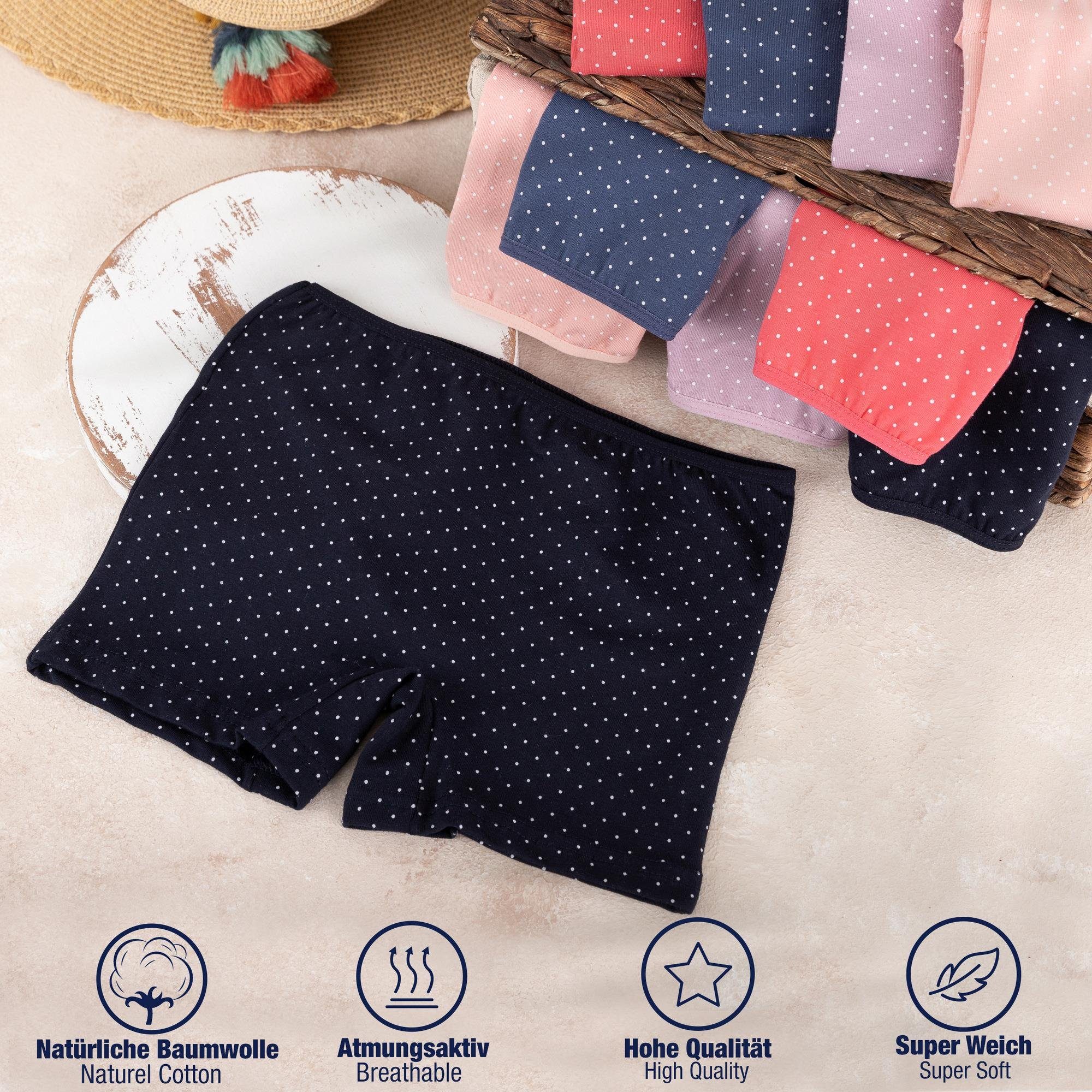 LOREZA Panty 10 Mädchen Pantys aus Baumwolle Unterwäsche - Punkte (Spar-Packung, 10-St) – Bild 5 von 5