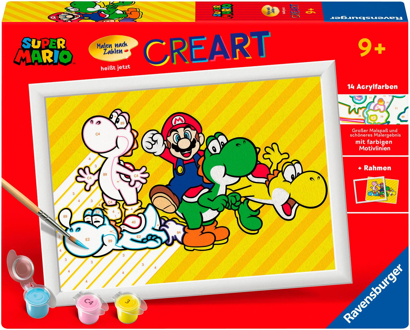Ravensburger Malen nach Zahlen CreArt, Super Mario, Made in Europe