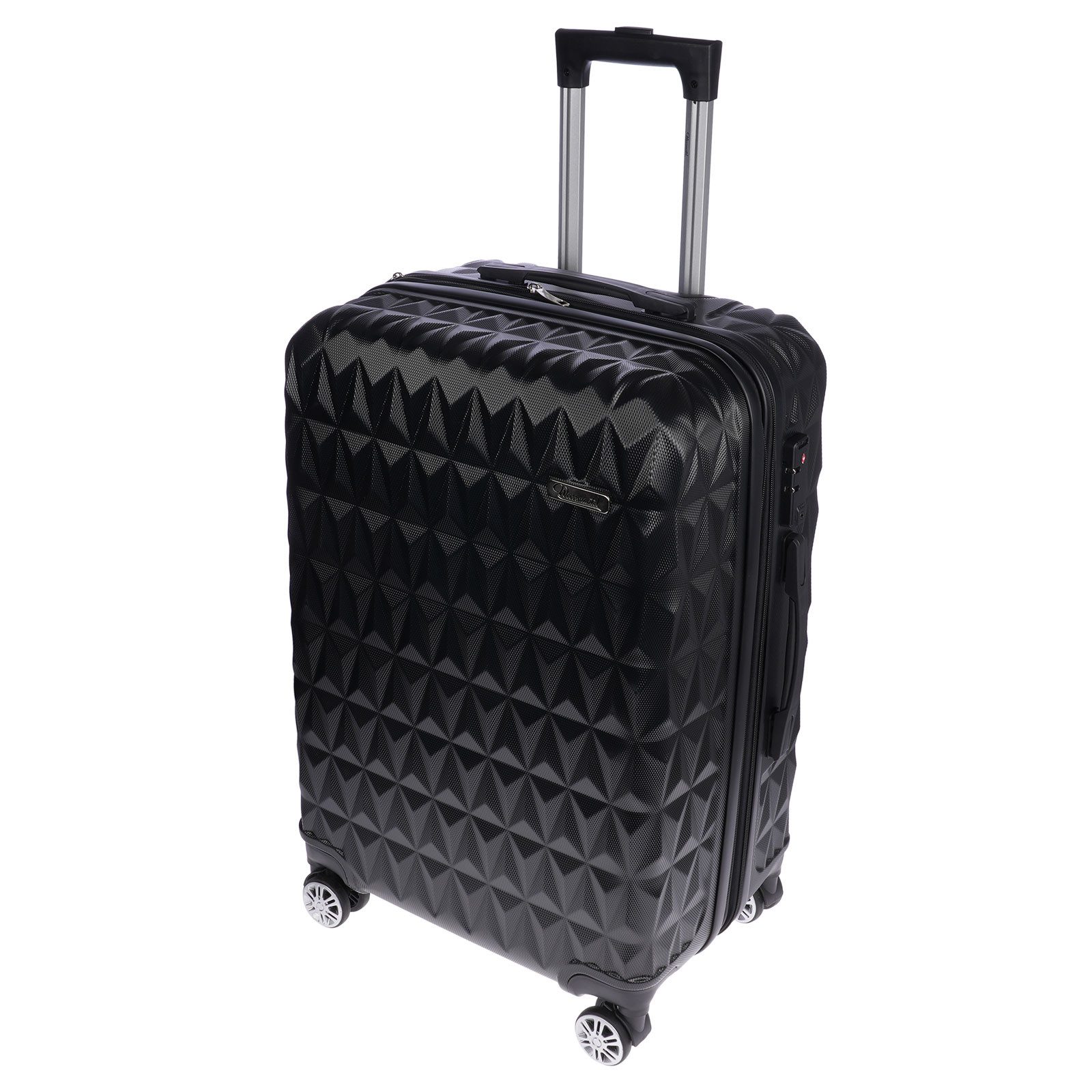 Christian Wippermann Business-Trolley Christian Wippermann L Großer Koffer für Herren Damen Hartschalenkoffe, 4 Rollen, mit TSA-Schloss