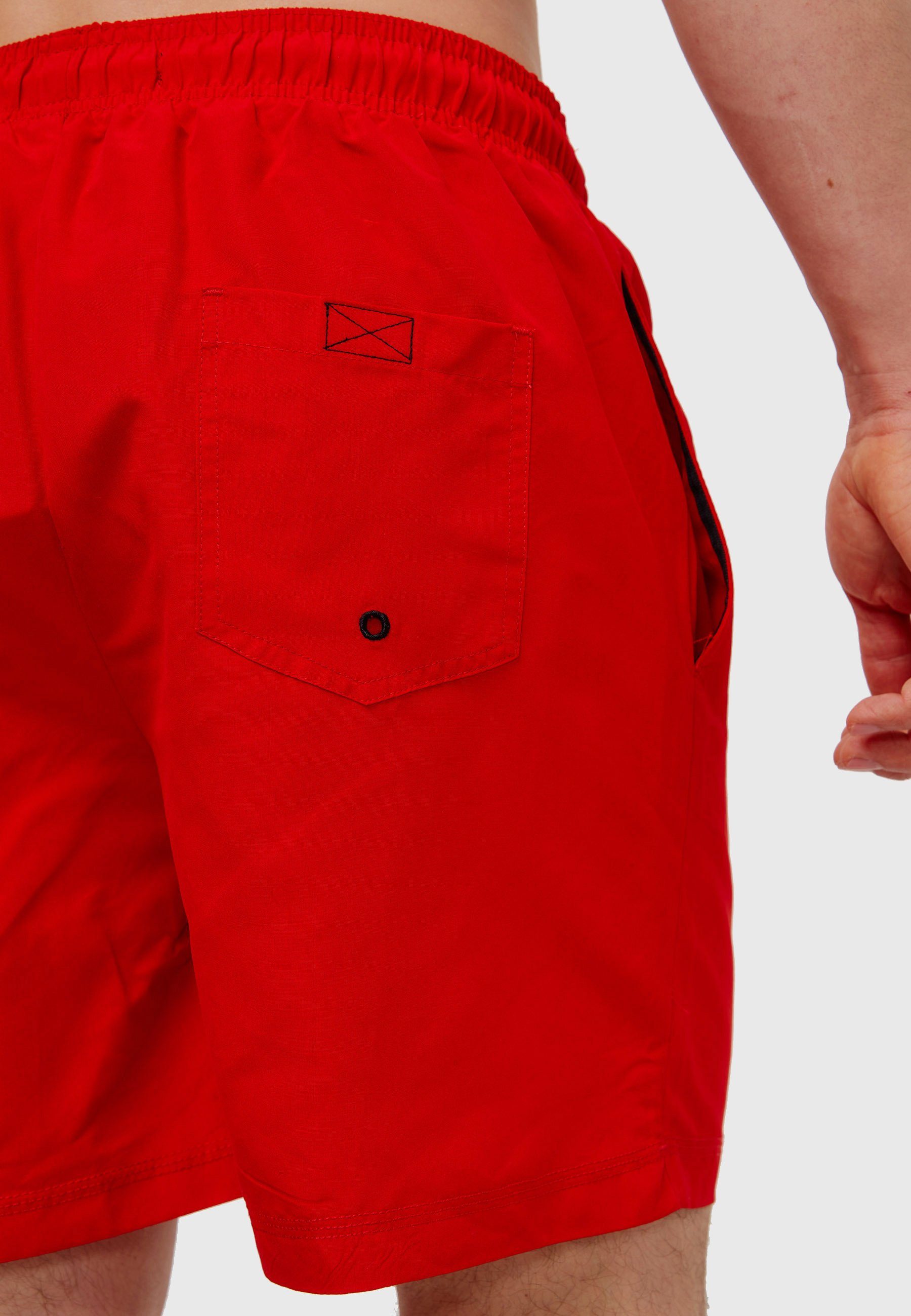 Indicode Badeshorts Herren Ferguson Schwimmshorts Männer mit elastischem Bund und Kordelzug