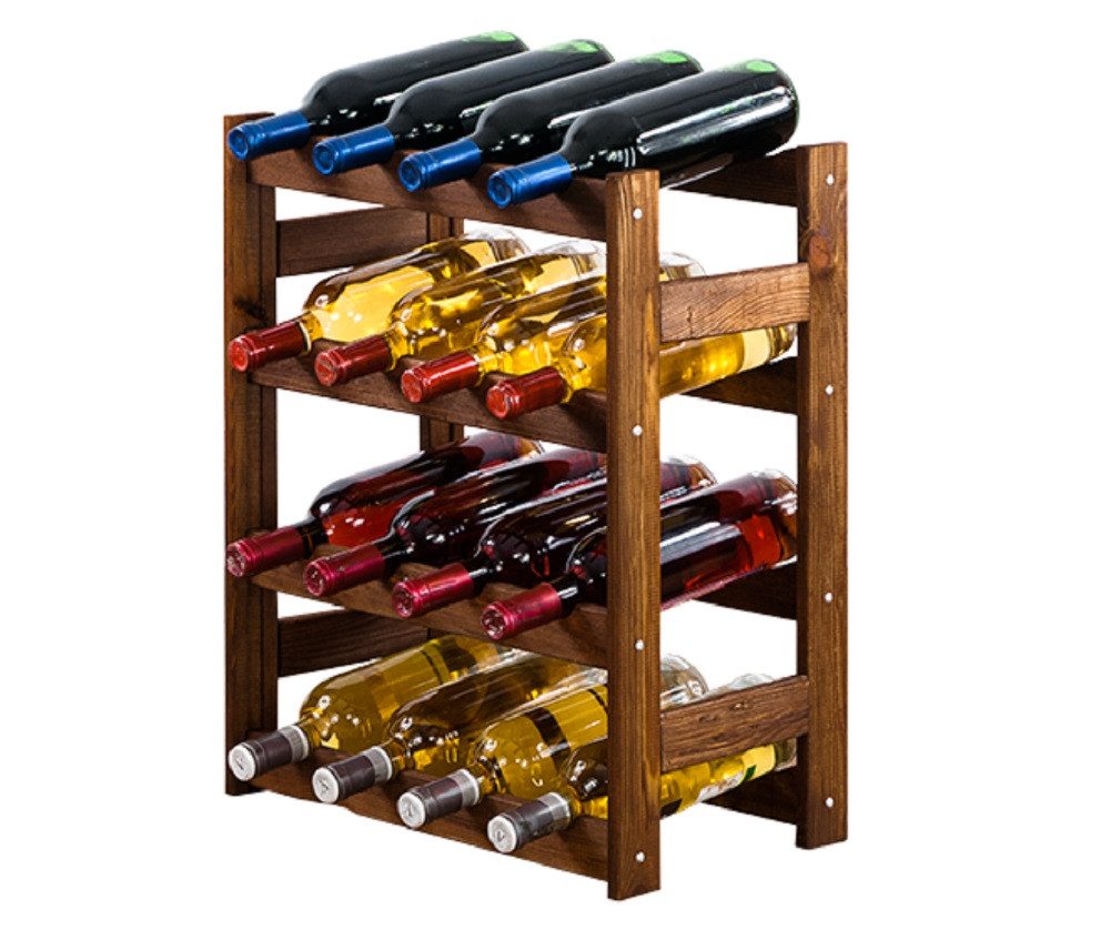Modo24 Weinregal Flaschenregal Holzregal Flaschenständer Varianten 12 bis 9 günstig online kaufen