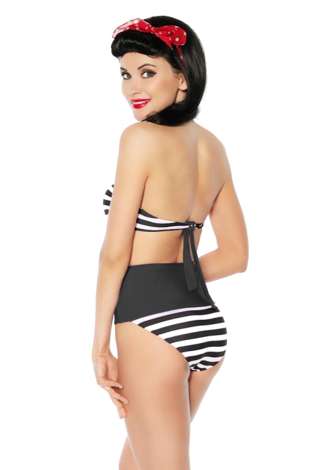 Samegame Bandeau-Bikini Vintage Marine Push-Up Bandeau-Bikini günstig online kaufen