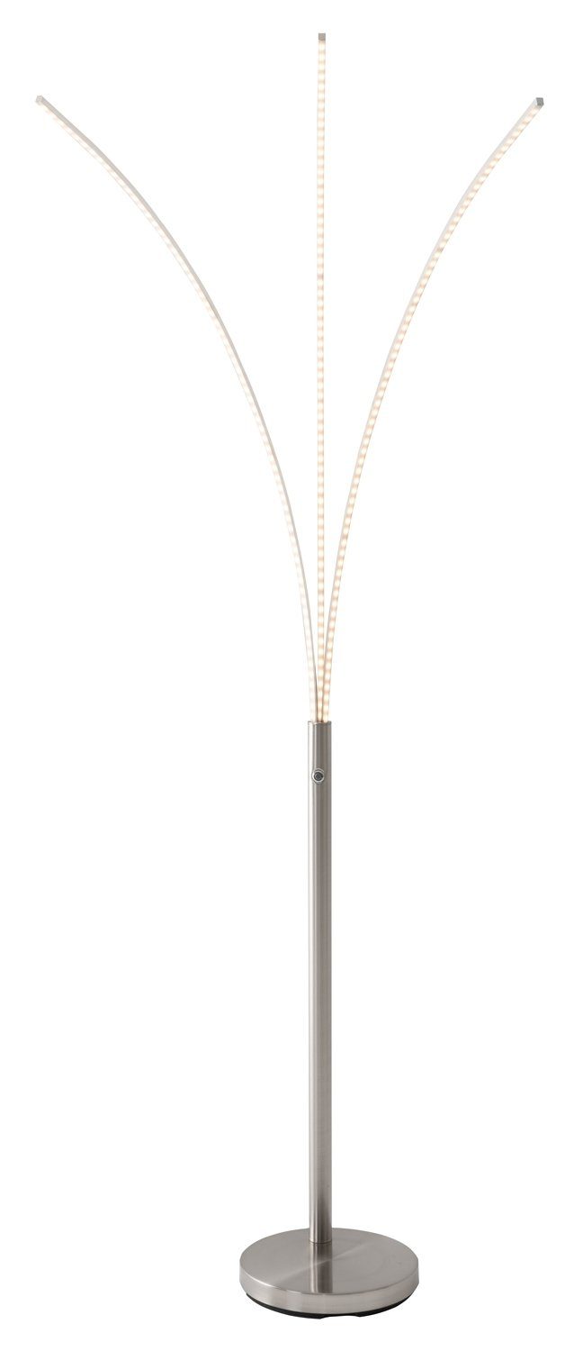 casa NOVA LED Stehlampe Stehleuchte TRISTAR, 3-flammig, H 190 cm, Dimmer, LED fest integriert, Warmweiß, Dimmschalter