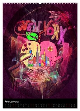 CALVENDO Wandkalender USA Pop Art by Nico Bielow (Premium-Calendar 2023 DIN A2 Portrait)