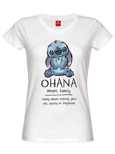 Disney T-Shirt »Lilo & Stitch Ohana Means Family«