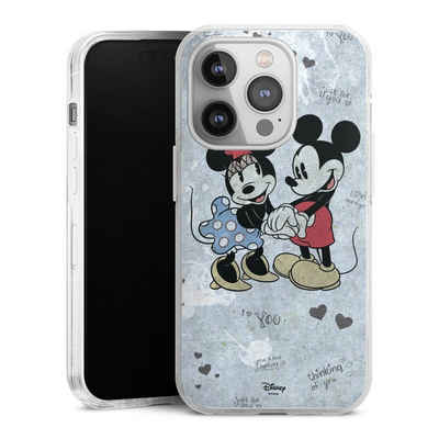 DeinDesign Handyhülle Disney Mickey & Minnie Mouse Vintage Mickey&Minnie In Love, Apple iPhone 14 Pro Hülle Bumper Case Handy Schutzhülle