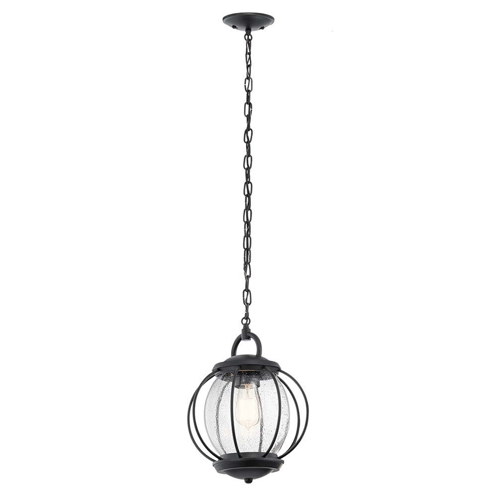 Elstead LIGHTING Hängeleuchte, Leuchtmittel nicht inklusive, Hängeleuchte Deckenlampe Pendellampe Stahl Schwarz D 27,9 cm