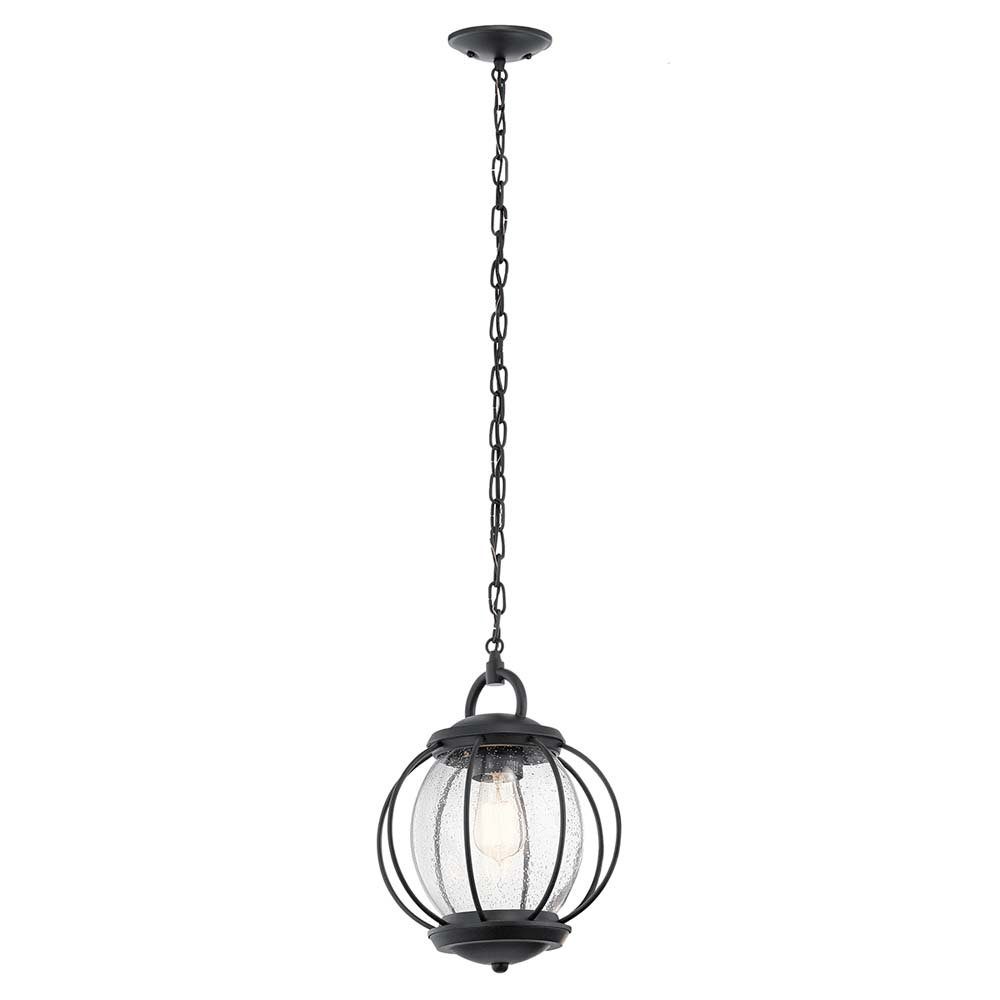 etc-shop Hängeleuchte, Leuchtmittel nicht inklusive, Hängeleuchte Deckenlampe Pendellampe Stahl Schwarz D 27,9 cm