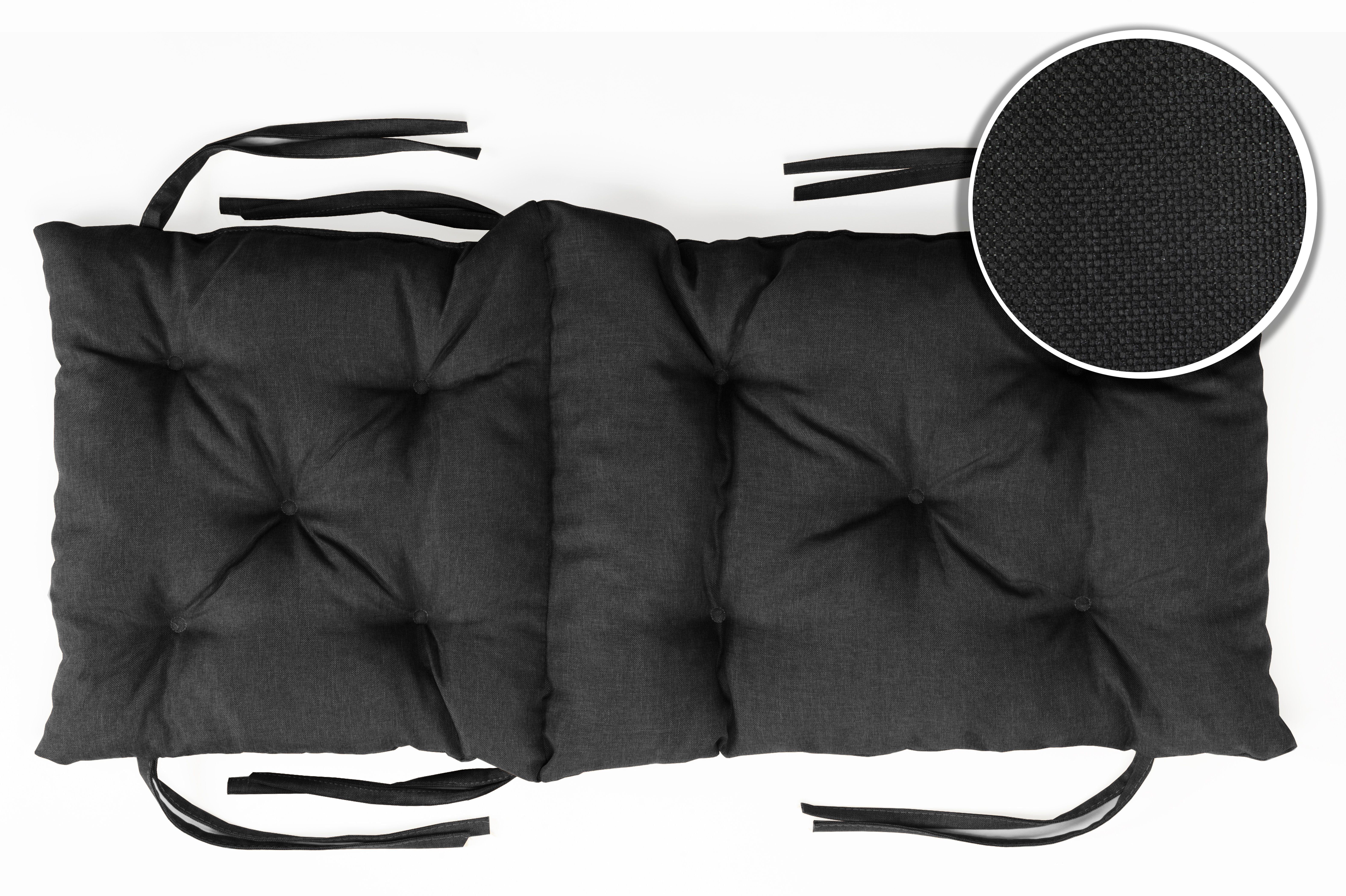 sunnypillow Bankauflage Bankauflage Stuhlkissen viele Farben und Größen zur Auswahl, 40 cm x 40 cm x 40 cm schwarz