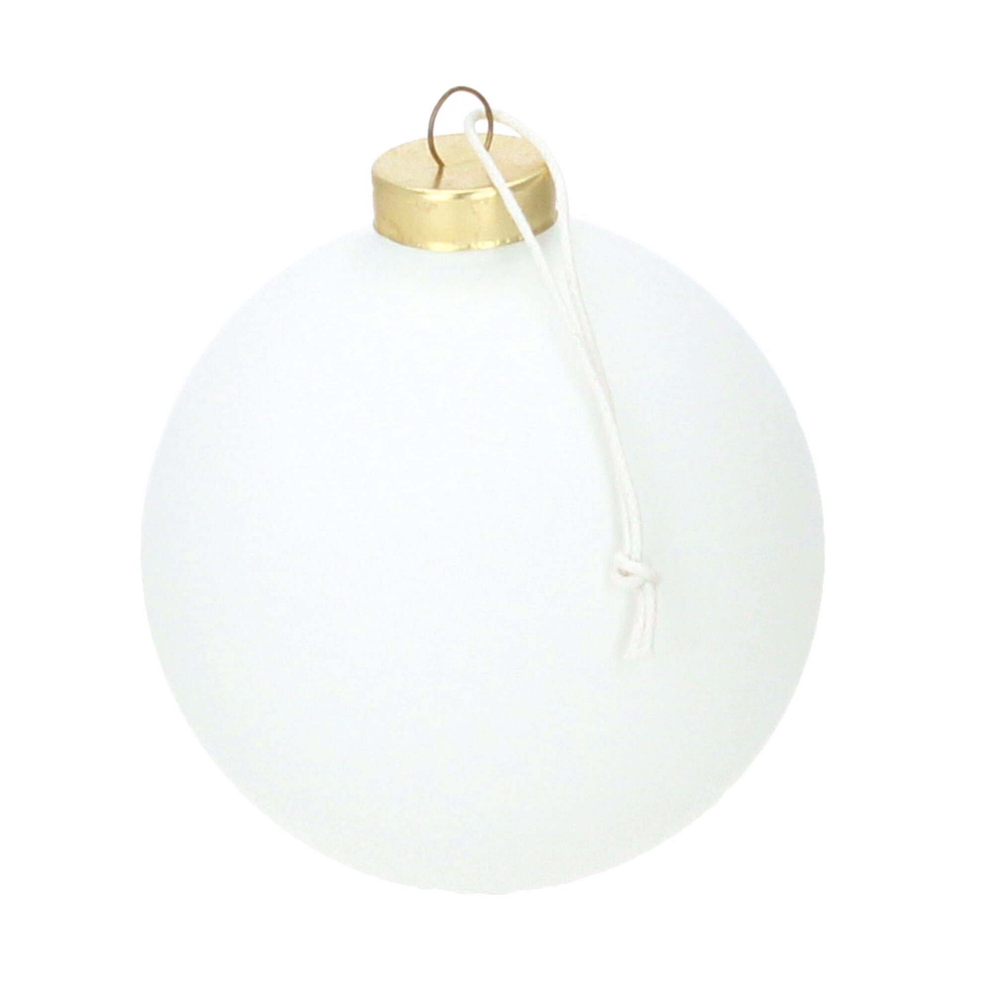 Räder Christbaumschmuck Kugelfreunde groÃ Hartmut 10 cm Glas Gesicht weiÃ